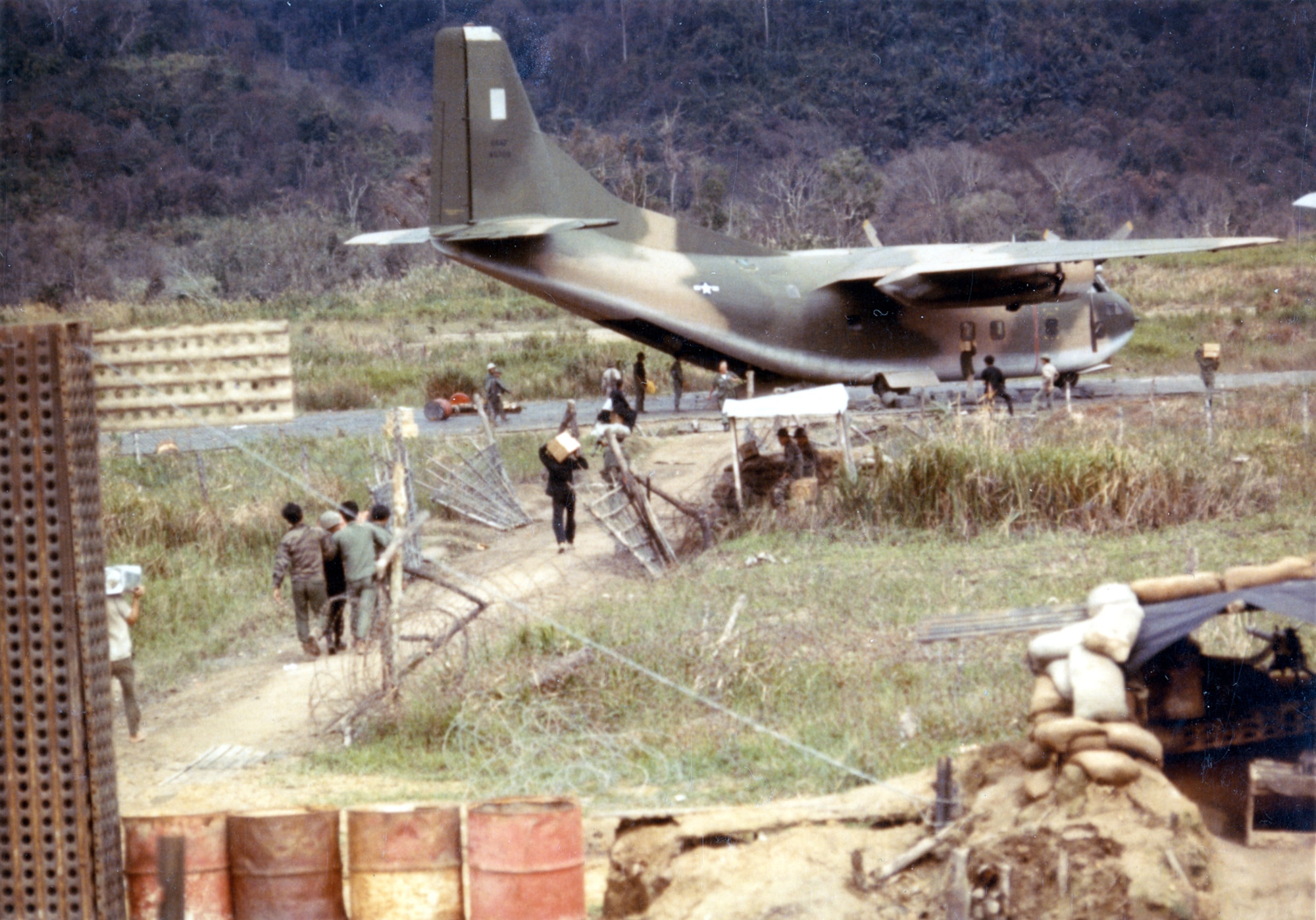 Many isolated outposts depended on U.S. Air Force cargo aircraft for supplies. (U.S. Air Force photo).