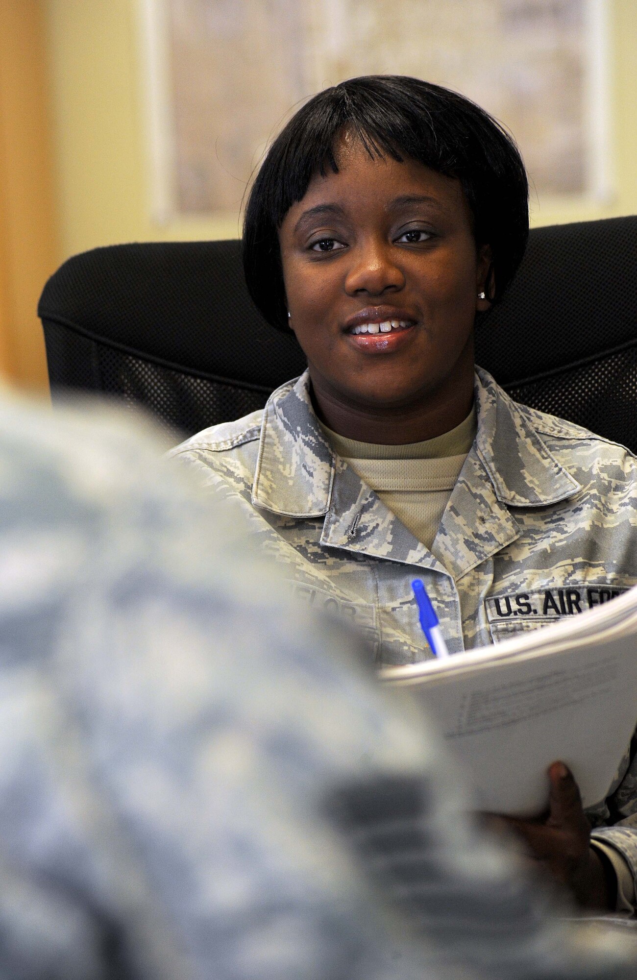 Staff Sgt. Monica Bachelor, Air Combat Command Detachment 1 Knowledge Operations Manager, is the Warrior of the Week for March 10 through 17. Warrior of the Week recognizes everyday Airmen, working their every day jobs. (U.S. Air Force photo by Airman 1st Class Amber Bennett)