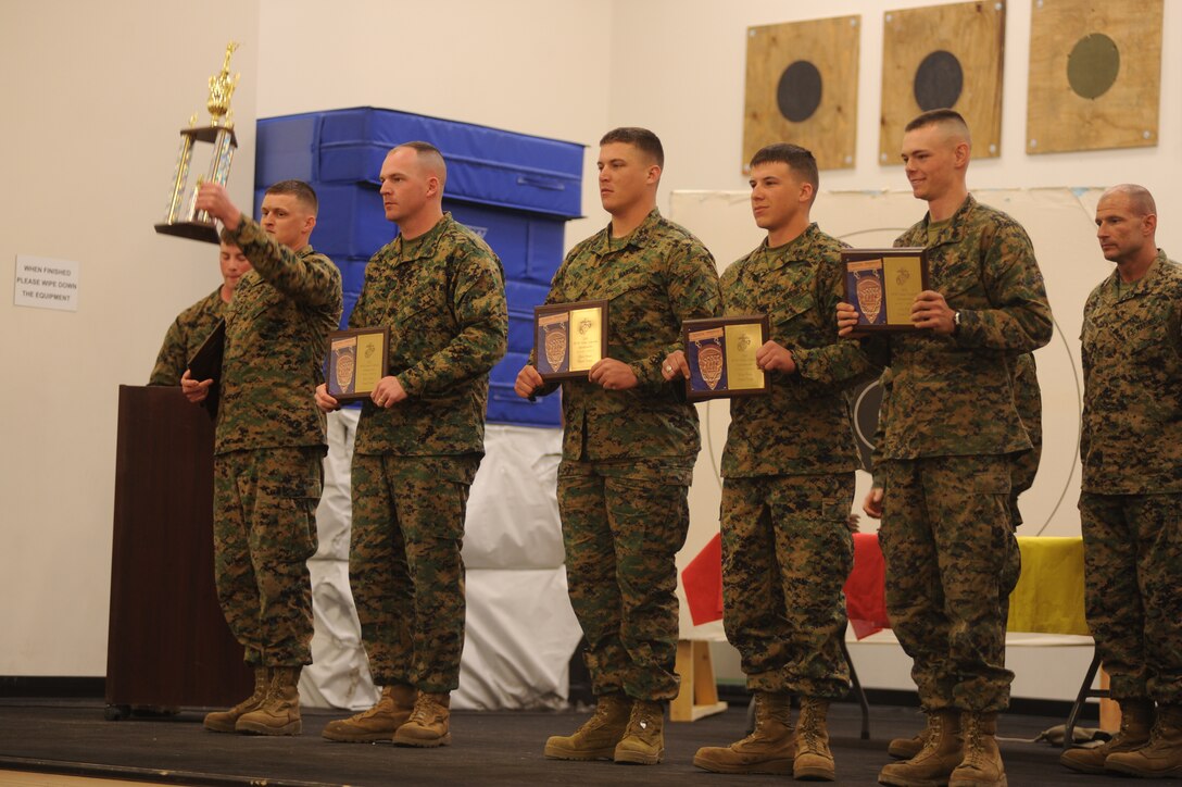 Pistol Team 1st Place Winner 2nd Assault Amphibian Battalion Gold Team