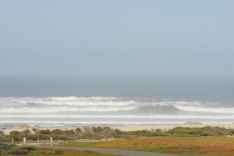VANDENBERG AIR FORCE BASE, Calif. – Sets of waves form off the shore of Wall Beach here Friday, March 11, 2011. The increased wave activity is due to the 8.9 earthquake off the shores of Japan resulting in a local tsunami warning. (U.S. Air Force photo/Senior Airman Lael Huss)