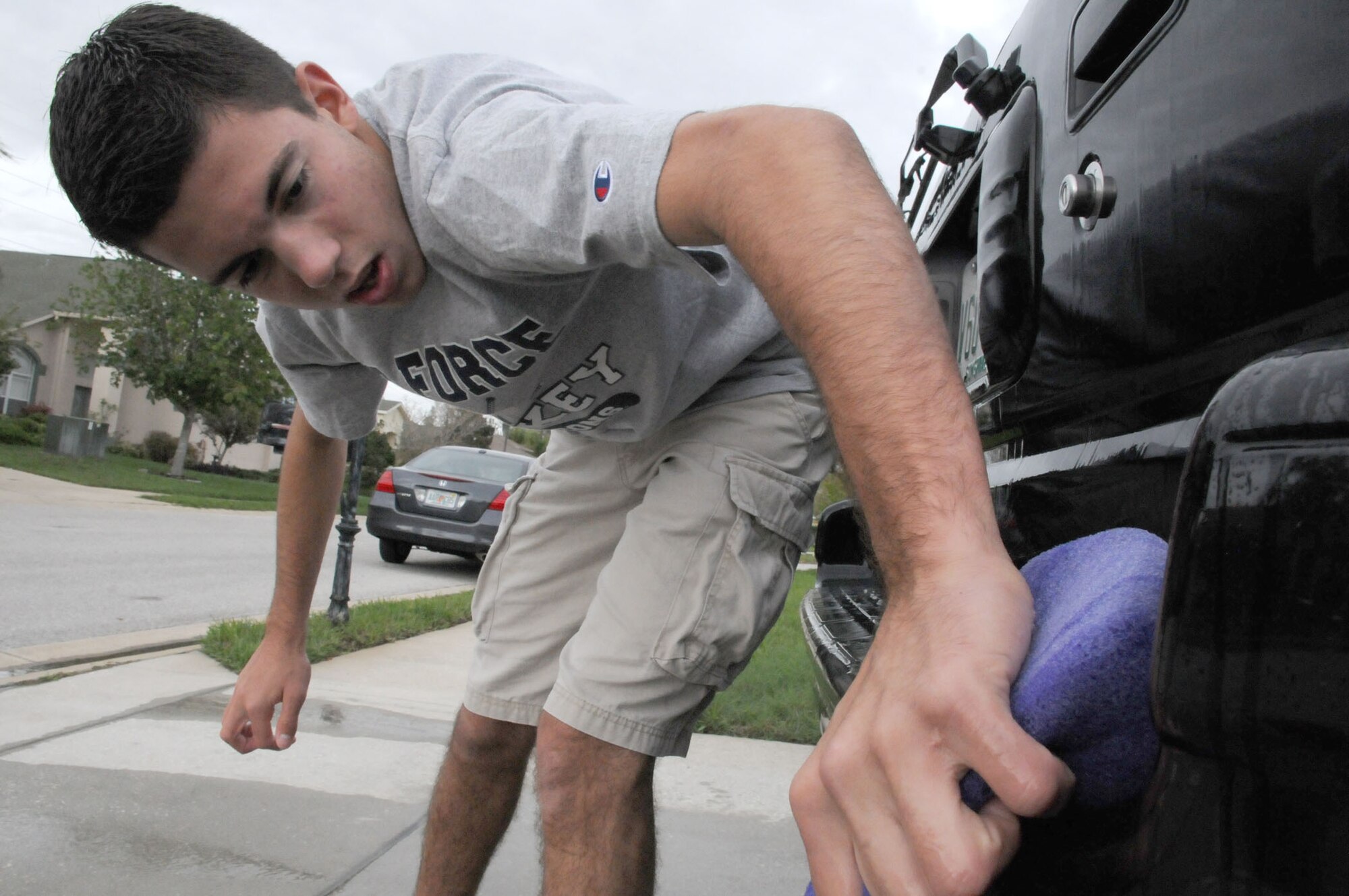 Trinity, Fla. -- Kevin Porath learned the value of hard work at an early age.  His father was a pilot in the Air Force Reserves and instilled Air Force values in Kevin.  The 17-year old serves as a council member for the Air Force Reserve Teen Leadership Council, providing insight into AFR youth programs.  He is planning on following in his father's footsteps and becoming a pilot in the Air Force. (Official Air Force Photo by Staff Sgt. Shawn Rhodes)