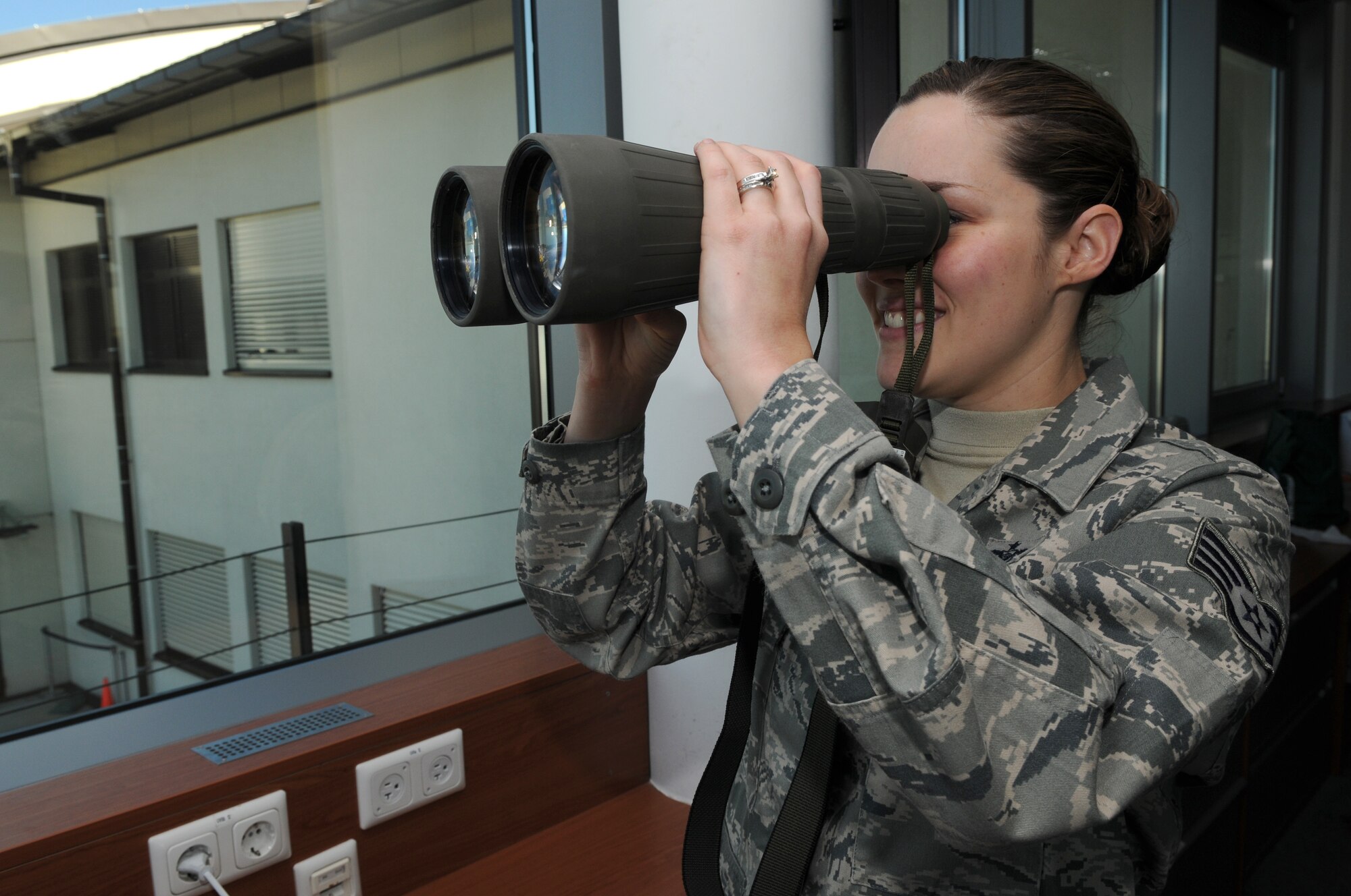 SPANGDAHLEM AIR BASE, Germany –Staff Sgt. Christina Camp, 726th Air Mobility Squadron air mobility control center senior controller and training NCO in charge, is the Super Saber Performer for the week of March 11-17. (U.S. Air Force photo/Airman 1st Class Matthew Fredericks)