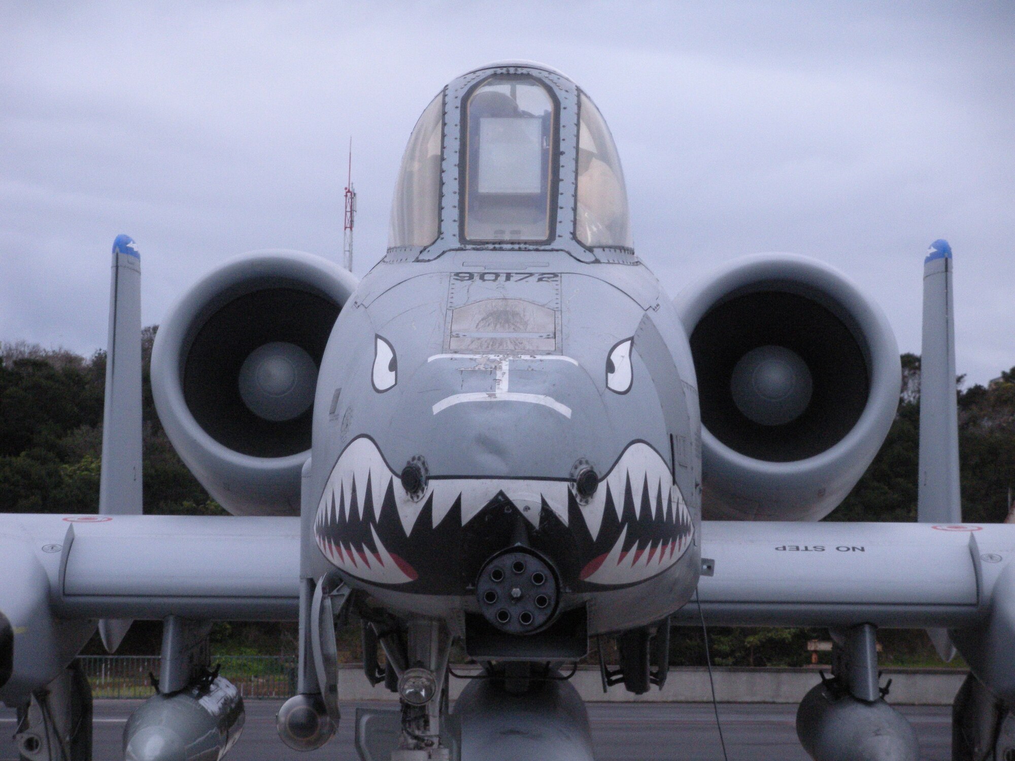 LAJES FIELD, AZORES-- An A-10C Thunderbolt II from Moody Air Force Base, Ga., rests on the flightline after being worked on by Airmen from the 23rd Maintenance Group. The maintainers recently received a short-notice tasking and quickly arrived here to help get Warthogs on the way downrange combat-ready. (U.S. Air Force photo/Contributed)(RELEASED)  