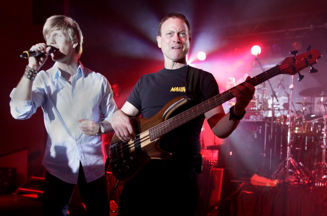 Garry Sinise and The Lt. Dan Band performed a free concert at Camp Pendleton’s South Mesa Club, March 11. The concert, sponsored by the United Services Organization and TRICARE, allowed Sinise and his band the opportunity to perform hits from artists such as, The Charley Daniels Band, Lady Antebellum and Creed.