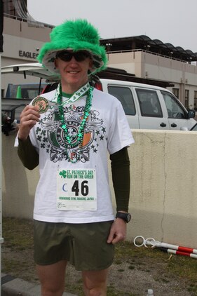 William Slack, a participant in the 30- to 39-year-old category for the 2011 St. Patrick’s Day Run on the Green at Torii Pines Golf Course here Saturday, took third place for the males in his category.