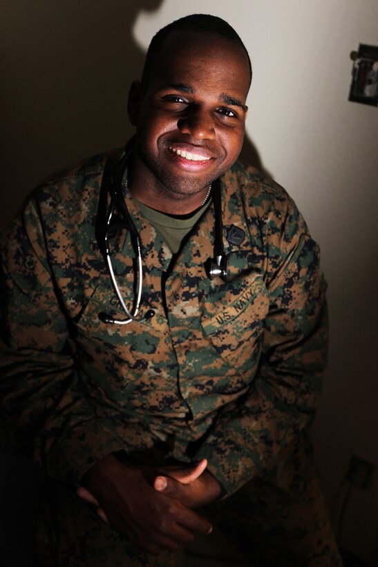Seaman Robert E. Graham, 22, 22nd Marine Expeditionary Unit corpsman, is among those who provide healthcare and a friendly face to fellow sailors and Marines every day.  The Cleveland native has served in the Navy for a year and is prepared for deployment with the 22nd MEU. The Marines and sailors of the 22nd MEU are currently deployed with Amphibious Squadron 6 aboard USS Bataan Amphibious Ready Group and will continue to conduct a series of progressively complex exercises designed to train and test the MEU’s ability to operate as a cohesive and effective Marine Air Ground Task Force.