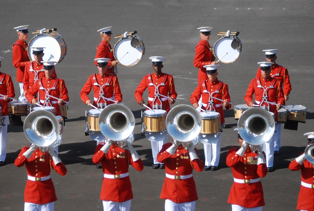 'The Commandant's Own' performed a total of six songs including the 1896, John Philip Sousa classic 'The Stars and Stripes Forever' during a March 12 ceremony. This wrapped up their performance, making their way for the second half of the program.
