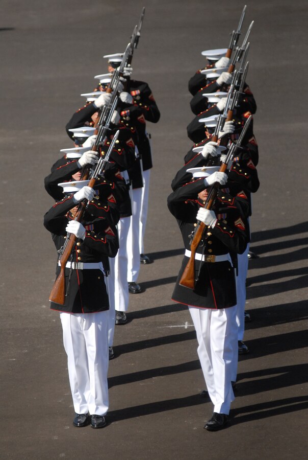 The purpose of the Silent Drill Platoon is to showcase the discipline and professionalism of the Marine Corps. They displayed exactly that on Marine Corps Recruit Depot's parade deck March 12 before hundreds of San Diegans.