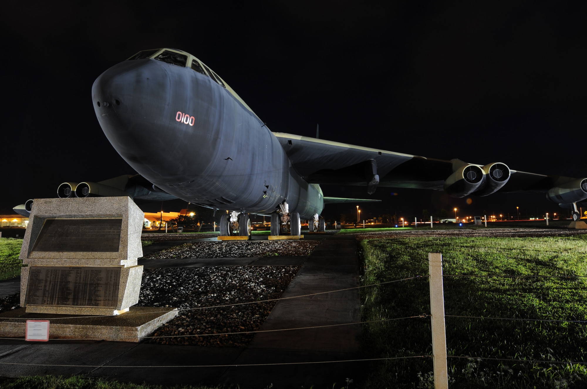 ANDERSEN AIR FORCE BASE, Guam - The Arch Light Memorial honors those Airmen who made the ultimate sacrifice during Operation Linebacker II, Dec. 18, 1972 to Dec. 29, 1972. Linebacker II began after peace talks between the U.S. and North Vietnam broke down. Though the operation was a success, 15 B-52s and 33 crewmembers were lost as they flew more than 700 sorties, carrying 15,000 tons of bombs. (U.S. Air Force photo/Senior Airman Carlin Leslie)
