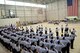 U.S. Air Force Airmen stand in formation during the 4th Air Force change of command ceremony at March Air Reserve Base, Calif., March 12, 2011. (U.S. Air Force photo by Technical Sgt. Christine Jones) (released)