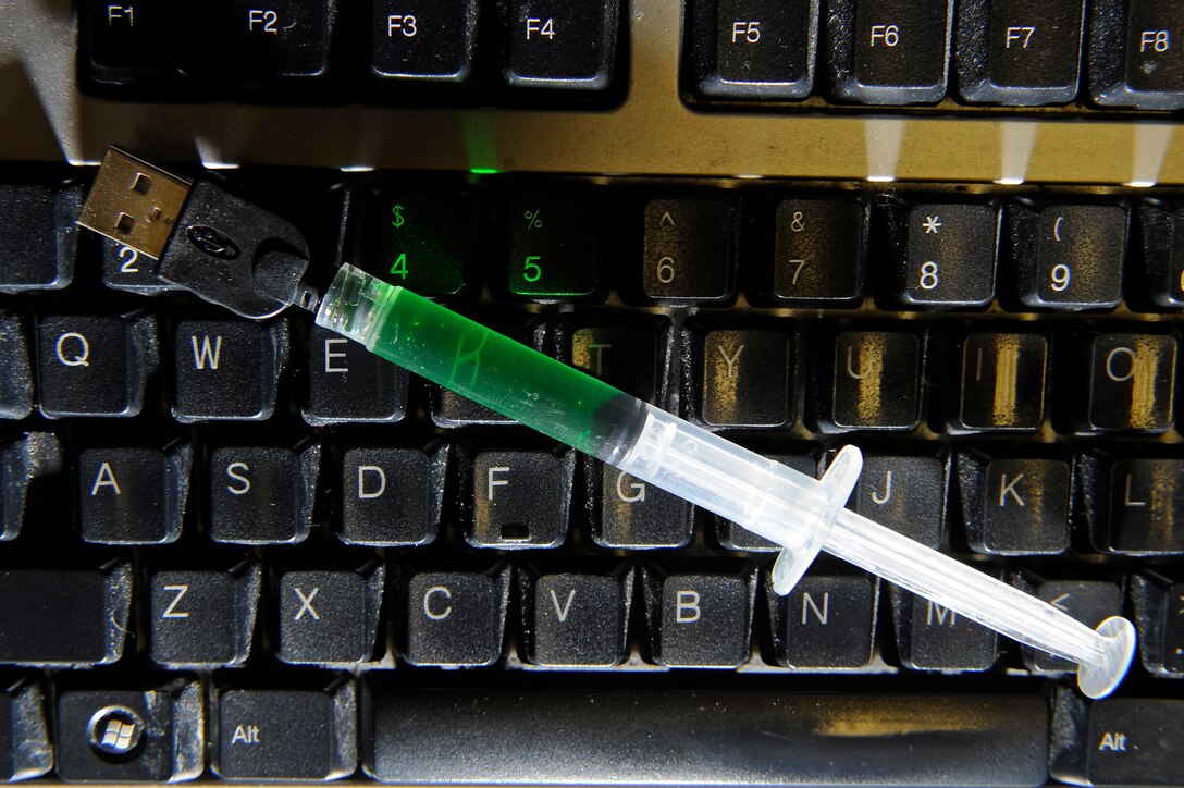 Department of Defense policy prohibits the use of all flash-based USB and privately owned devices on government systems.  The policy was created to prevent the introduction and spread of malicious logic throughout government systems. (U.S. Air Force photo/Staff Sgt. Marc I. Lane)