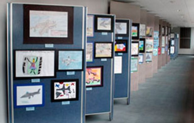 DAYTON, Ohio -- The Student Aviation Art Competition and Exhibition is held each spring at the National Museum of the U.S. Air Force. (U.S. Air Force photo)