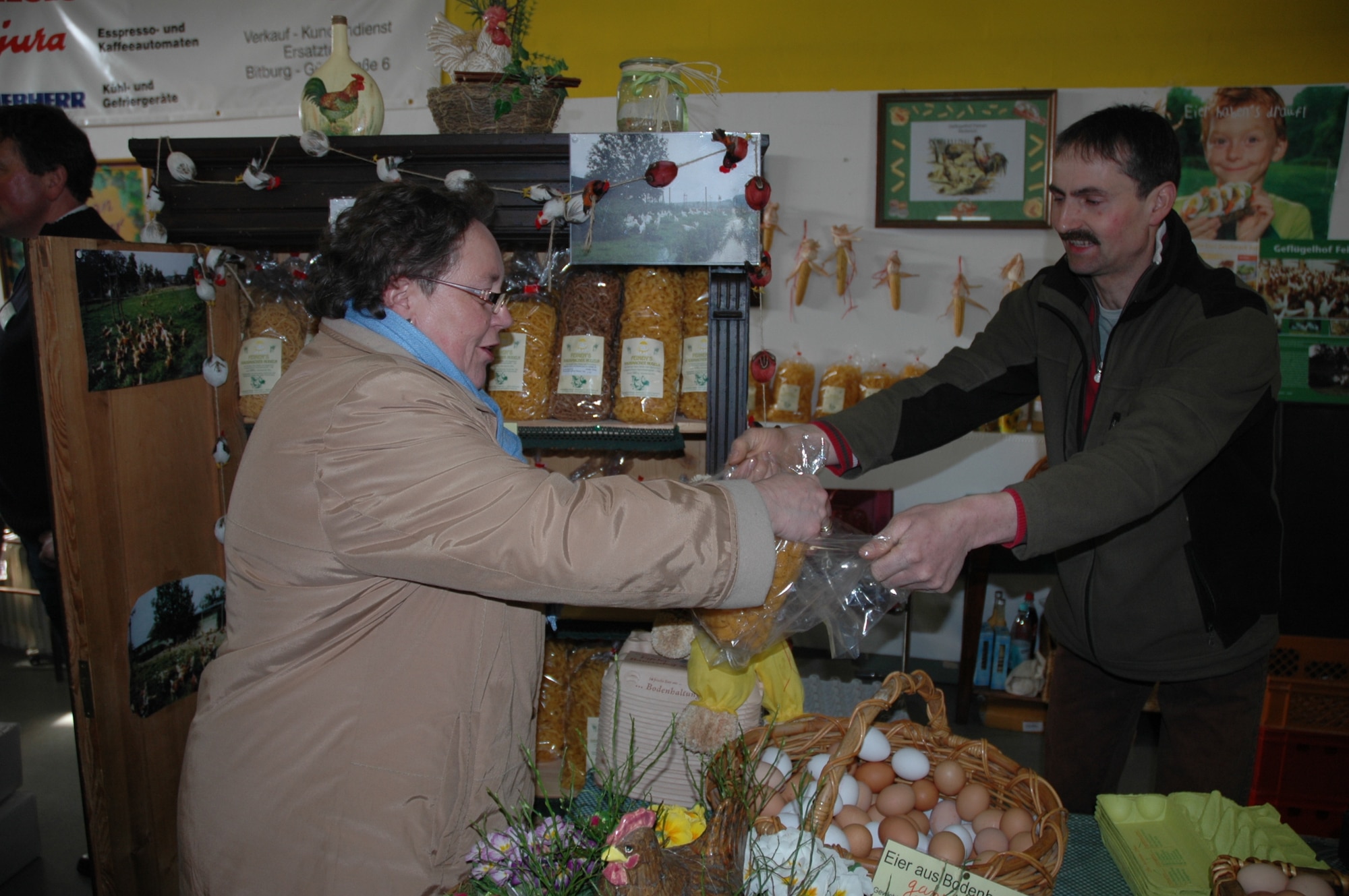 BITBURG, Germany – A farmers’ market will highlight local culture and regional food specialties, including fruit, vegetables, meat, bread and other items March 18-20. Coffee and homemade cake will be served at the market located inside the Bauernhalle, or Farmers Market hall, located on Triererstrasse in Bitburg, Germany.  Bitburg was called Beda in Celtic times, from which the market’s name originates.  Entry is free. Opening times are noon to 6 p.m. March 18 and 10 a.m. to 6 p.m. March 19 and 20. (U.S. Air Force photo/Iris Reiff)