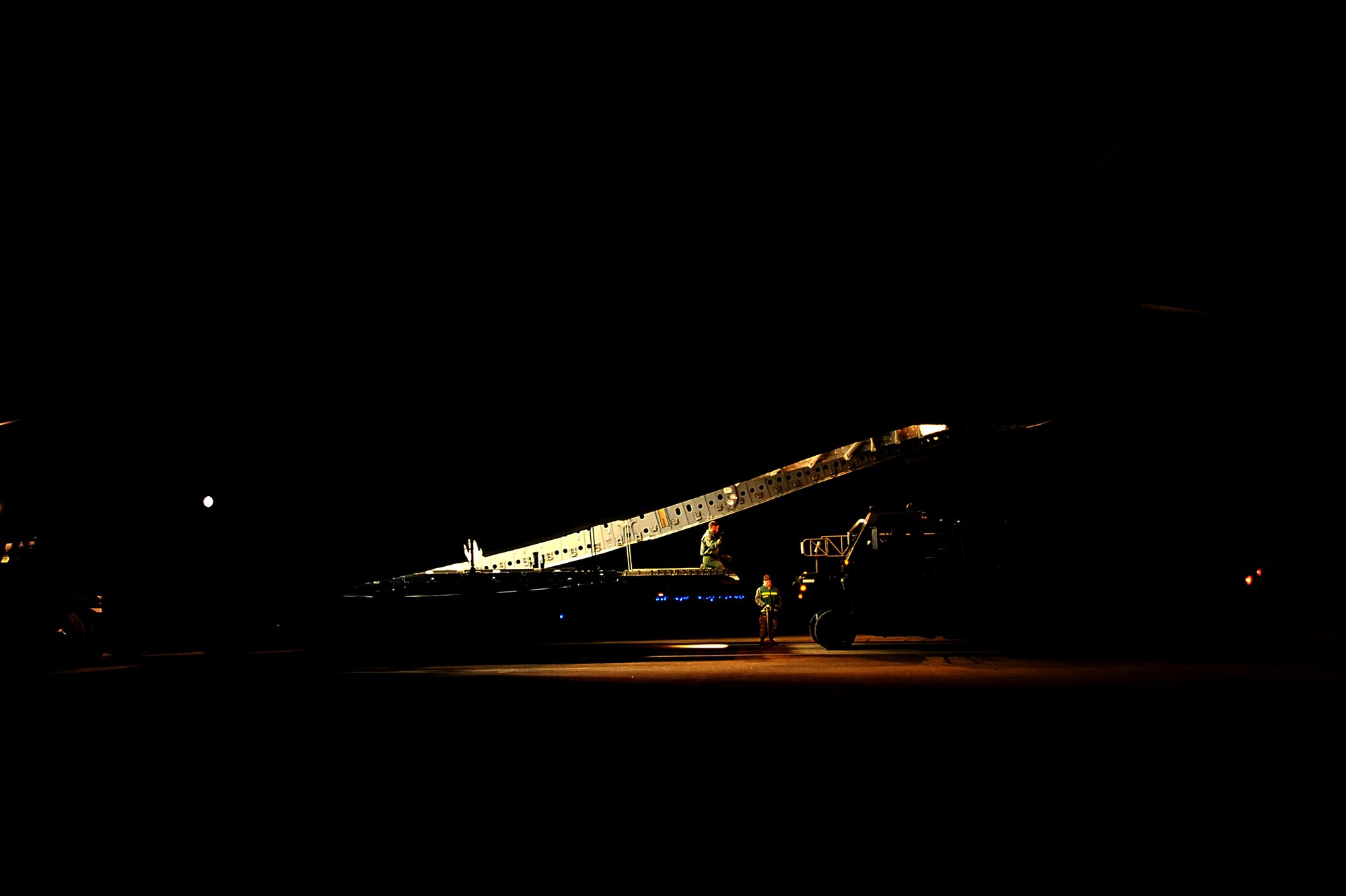 A U.S. Air Force C-17 III Globemaster sits on the flight line ready to off load earthquake relief supplies on March 13, 2011 at Misawa Air Base, Japan for Operation Tomodachi. (U.S. Air Force photo by Master Sgt. Jeremy Lock) (Released)
