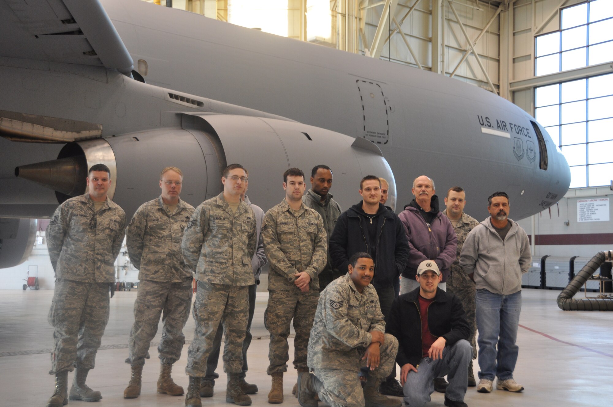 Tech. Sgt. Read and fellow members of the 60th Maintenance Squadron fuel shop
