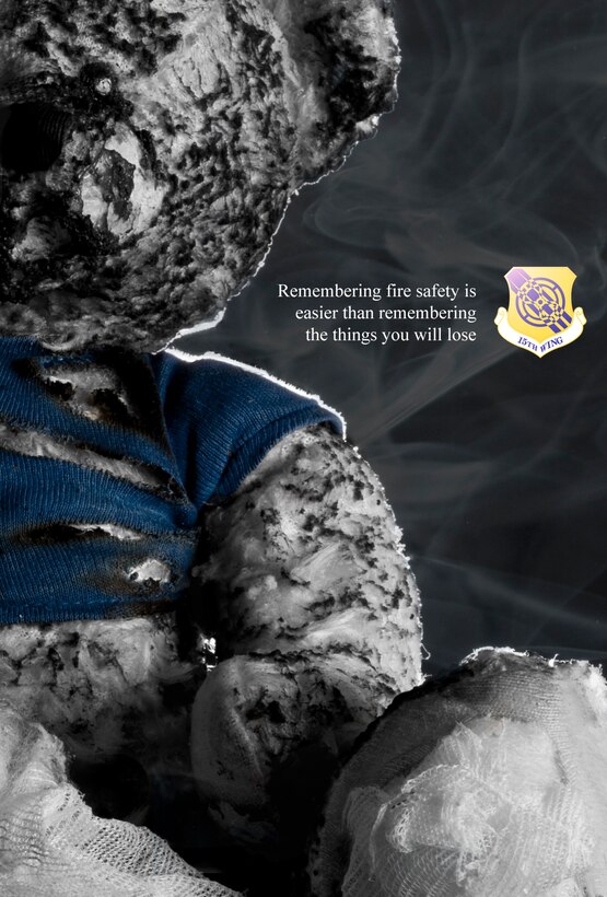 Remembering fire safety is easier than remembering the things you will lose (U.S. Air Force graphic by Staff Sgt. Nathan Allen)