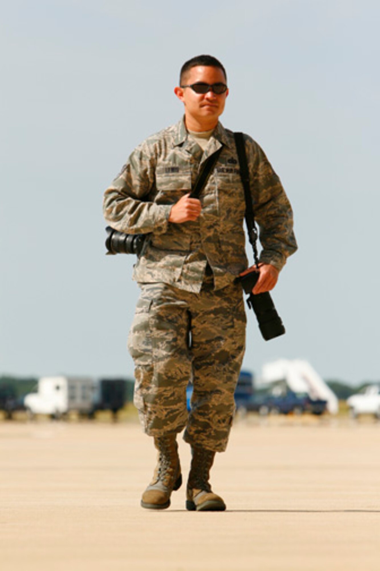 Air Force Reserve Command named Tech. Sgt. Steve Lewis as the Print Journalist of the Year when the results of the 2010 Media Contest were released March 15. Sergeant Lewis transferred from the 512th Airlift Wing Public Affairs Office to the 459th Air Refueling Wing in May 2010. (U.S. Air Force photo by Tech. Sgt. Michael Marra/Released)