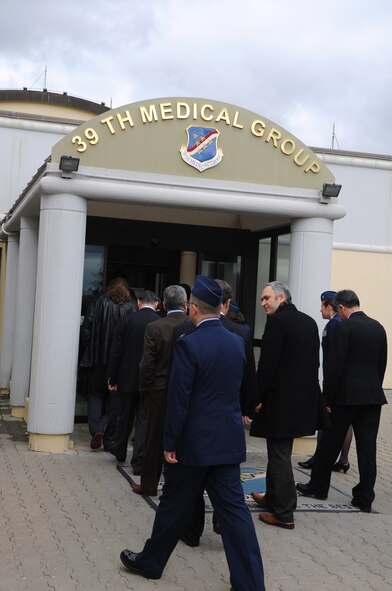 Airmen at the 39th Medical Group held an open house March 10, 2011, to provide downtown providers from Acibadem and Metropark hospitals a tour of the facilities at Incirlik Air Base, Turkey. The tour also provided Medical Group personnel the opportunity to interact with their fellow host-nation physicians, officials said.  (U.S. Air Force photo by Airman 1st Class Clayton Lenhardt/Released)