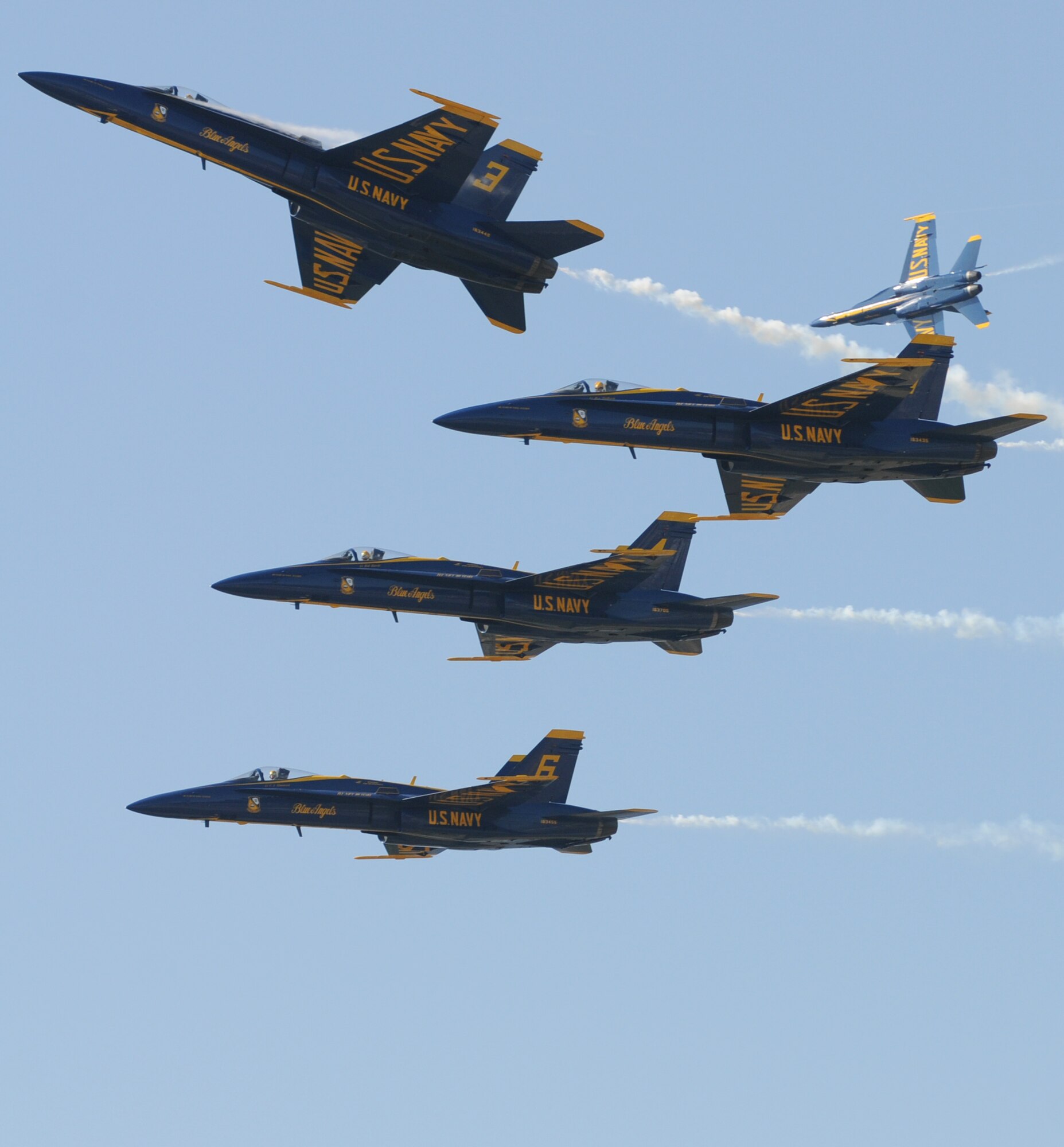 Keesler’s open house and air show, Angels Over the Bay, takes place March 19 and 20.  The celebration of Keesler’s 70 years of heritage includes the Navy Blue Angels and Army Golden Knights along with many other performers, static displays and vendors.   Last year, the Blue Angels performed 68 air shows at 35 U.S. sites in their F/A-18 Hornets for more than 8 million spectators. Since its inception in 1946, the Blue Angels have performed for more than 463 million fans.  (U.S. Air Force photo by Kemberly Groue)