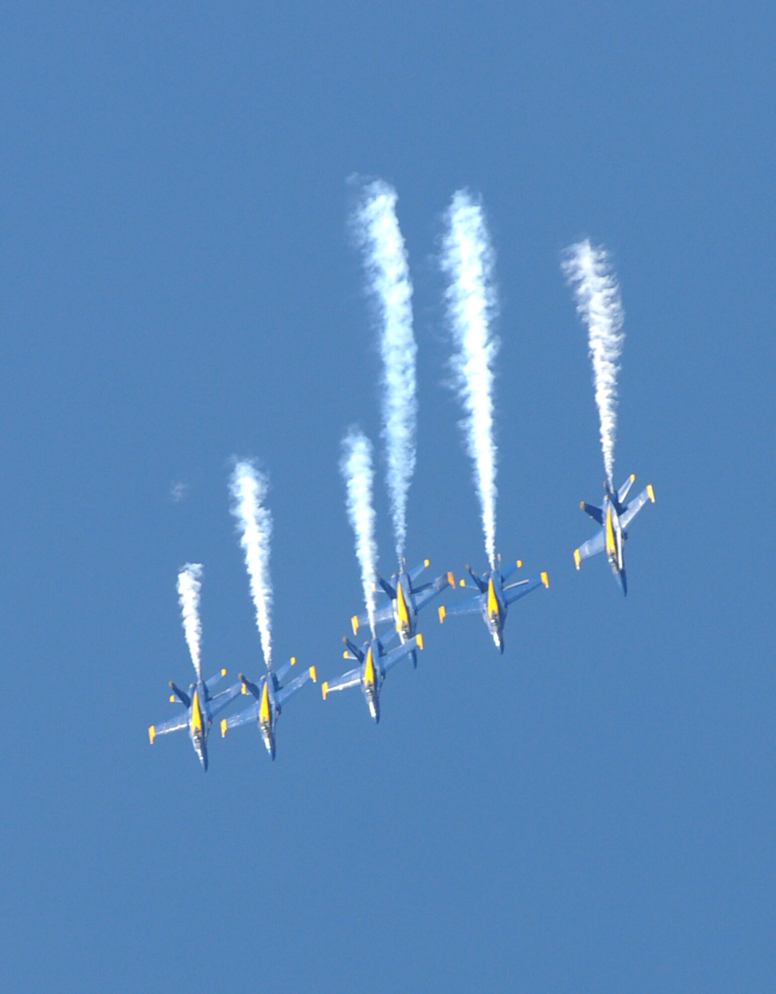 Keesler’s open house and air show, Angels Over the Bay, takes place March 19 and 20.  The celebration of Keesler’s 70 years of heritage includes the Navy Blue Angels and Army Golden Knights along with many other performers, static displays and vendors.   Last year, the Blue Angels performed 68 air shows at 35 U.S. sites in their F/A-18 Hornets for more than 8 million spectators. Since its inception in 1946, the Blue Angels have performed for more than 463 million fans.  (U.S. Air Force photo by Kemberly Groue)