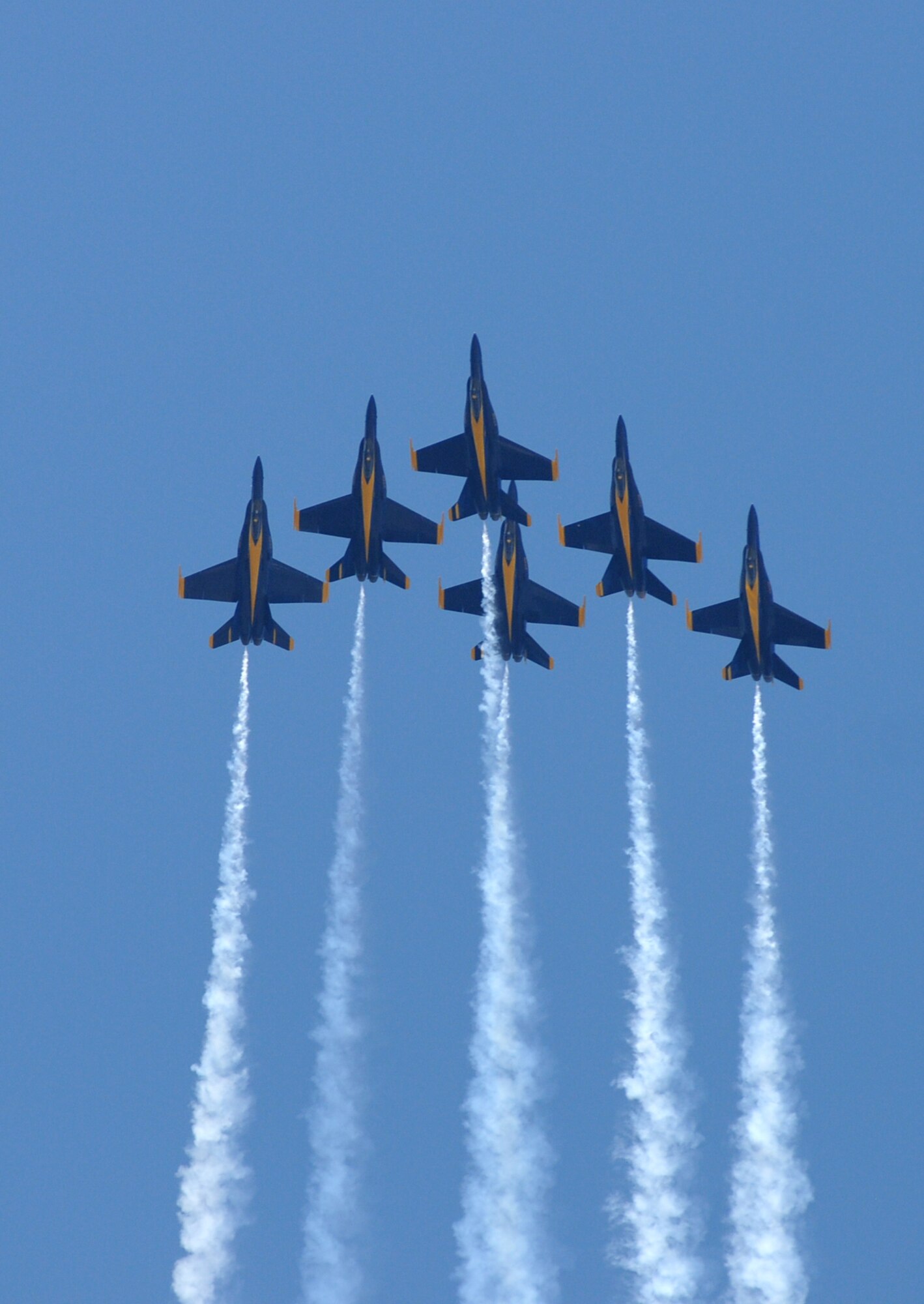 Keesler’s open house and air show, Angels Over the Bay, takes place March 19 and 20.  The celebration of Keesler’s 70 years of heritage includes the Navy Blue Angels and Army Golden Knights along with many other performers, static displays and vendors.   Last year, the Blue Angels performed 68 air shows at 35 U.S. sites in their F/A-18 Hornets for more than 8 million spectators. Since its inception in 1946, the Blue Angels have performed for more than 463 million fans.  (U.S. Air Force photo by Kemberly Groue)