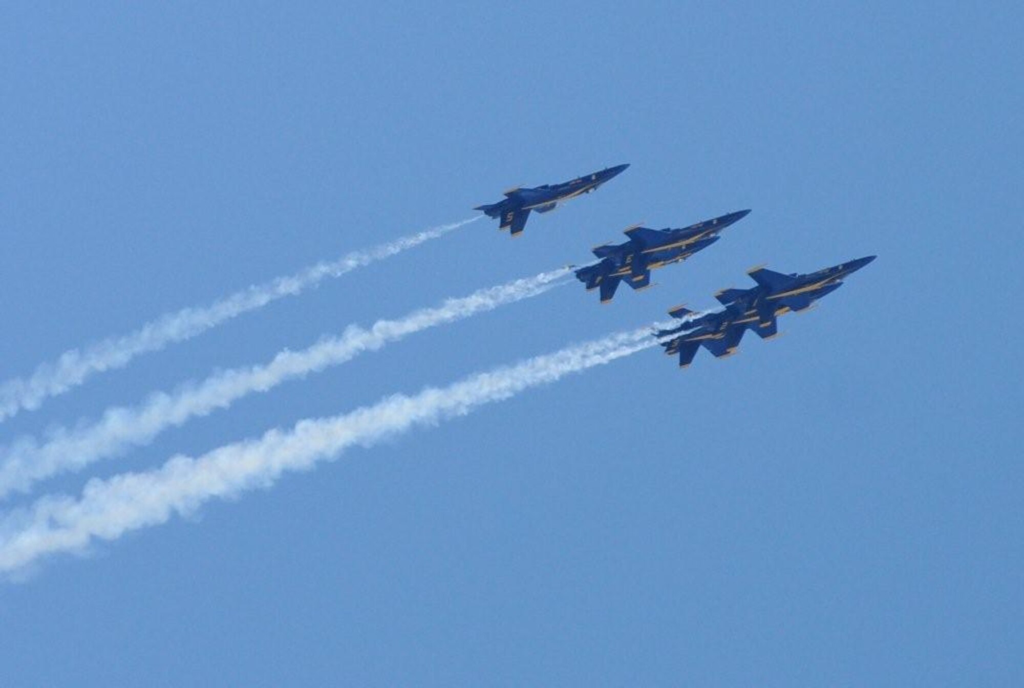 Keesler’s open house and air show, Angels Over the Bay, takes place March 19 and 20.  The celebration of Keesler’s 70 years of heritage includes the Navy Blue Angels and Army Golden Knights along with many other performers, static displays and vendors.   Last year, the Blue Angels performed 68 air shows at 35 U.S. sites in their F/A-18 Hornets for more than 8 million spectators. Since its inception in 1946, the Blue Angels have performed for more than 463 million fans. (Photo by Kemberly Groue).