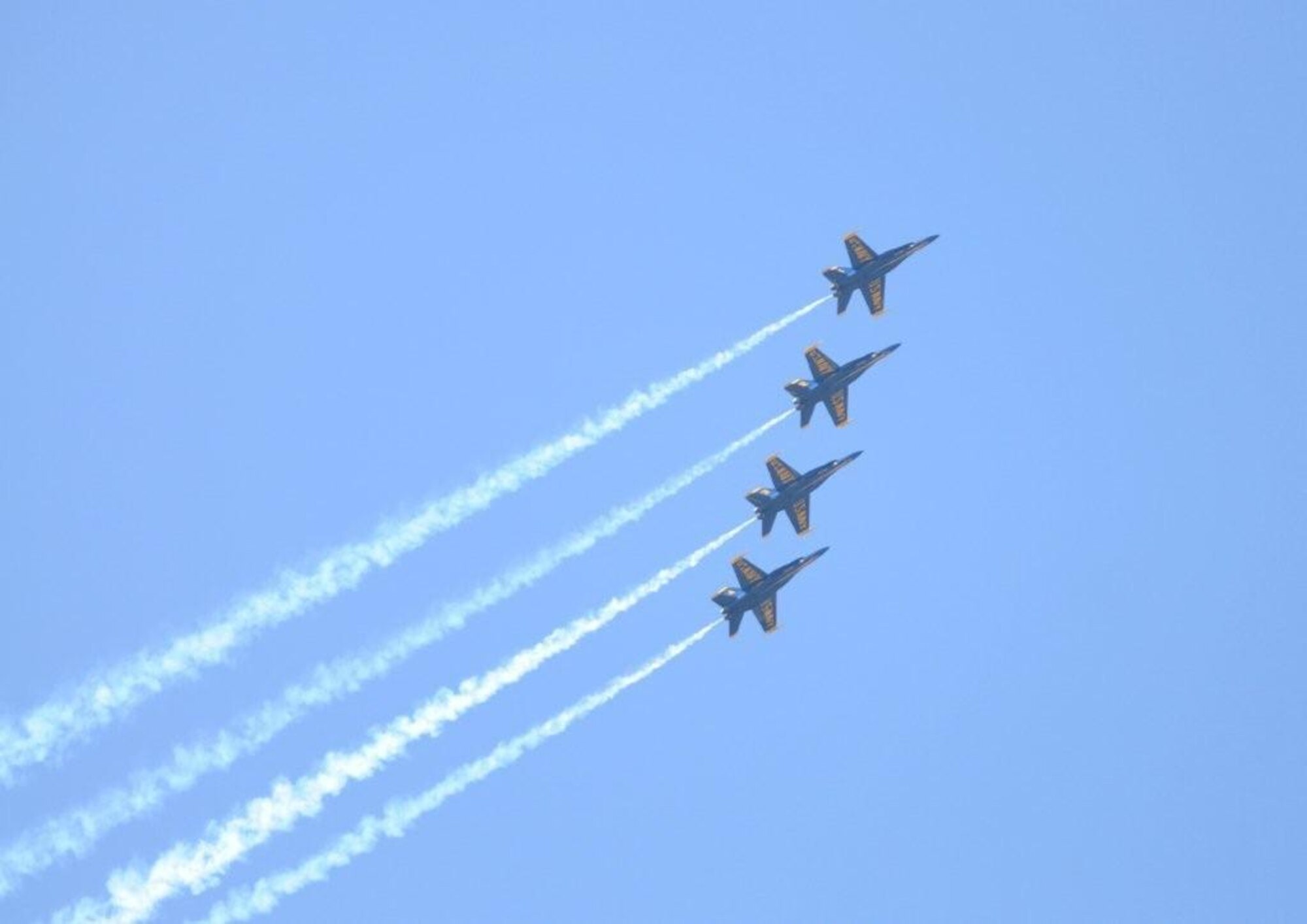 Keesler’s open house and air show, Angels Over the Bay, takes place March 19 and 20.  The celebration of Keesler’s 70 years of heritage includes the Navy Blue Angels and Army Golden Knights along with many other performers, static displays and vendors.   Last year, the Blue Angels performed 68 air shows at 35 U.S. sites in their F/A-18 Hornets for more than 8 million spectators. Since its inception in 1946, the Blue Angels have performed for more than 463 million fans. (Photo by Kemberly Groue).