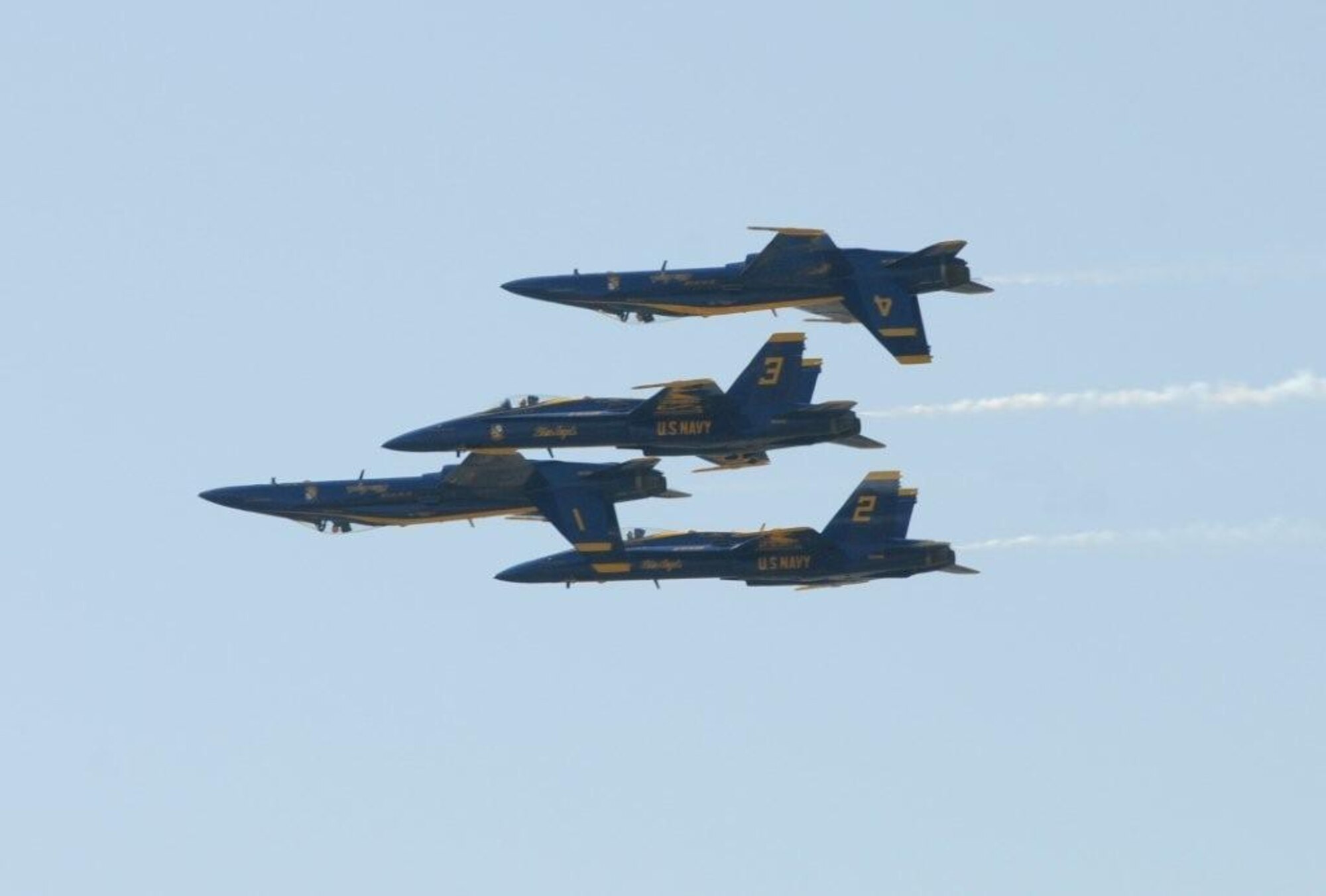 Keesler’s open house and air show, Angels Over the Bay, takes place March 19 and 20.  The celebration of Keesler’s 70 years of heritage includes the Navy Blue Angels and Army Golden Knights along with many other performers, static displays and vendors.   Last year, the Blue Angels performed 68 air shows at 35 U.S. sites in their F/A-18 Hornets for more than 8 million spectators. Since its inception in 1946, the Blue Angels have performed for more than 463 million fans. (Photo by Kemberly Groue).