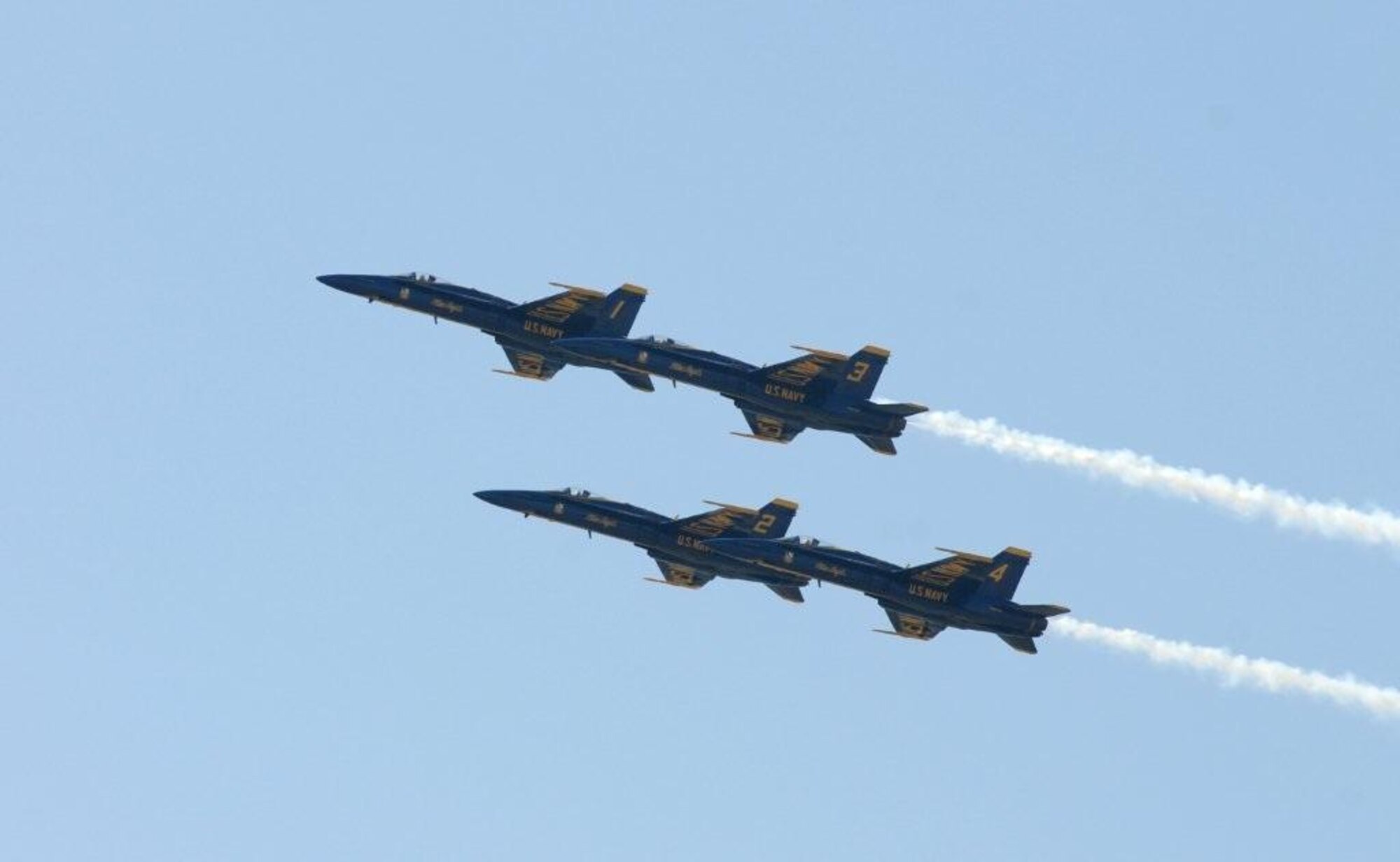 Keesler’s open house and air show, Angels Over the Bay, takes place March 19 and 20.  The celebration of Keesler’s 70 years of heritage includes the Navy Blue Angels and Army Golden Knights along with many other performers, static displays and vendors.   Last year, the Blue Angels performed 68 air shows at 35 U.S. sites in their F/A-18 Hornets for more than 8 million spectators. Since its inception in 1946, the Blue Angels have performed for more than 463 million fans. (Photo by Kemberly Groue).