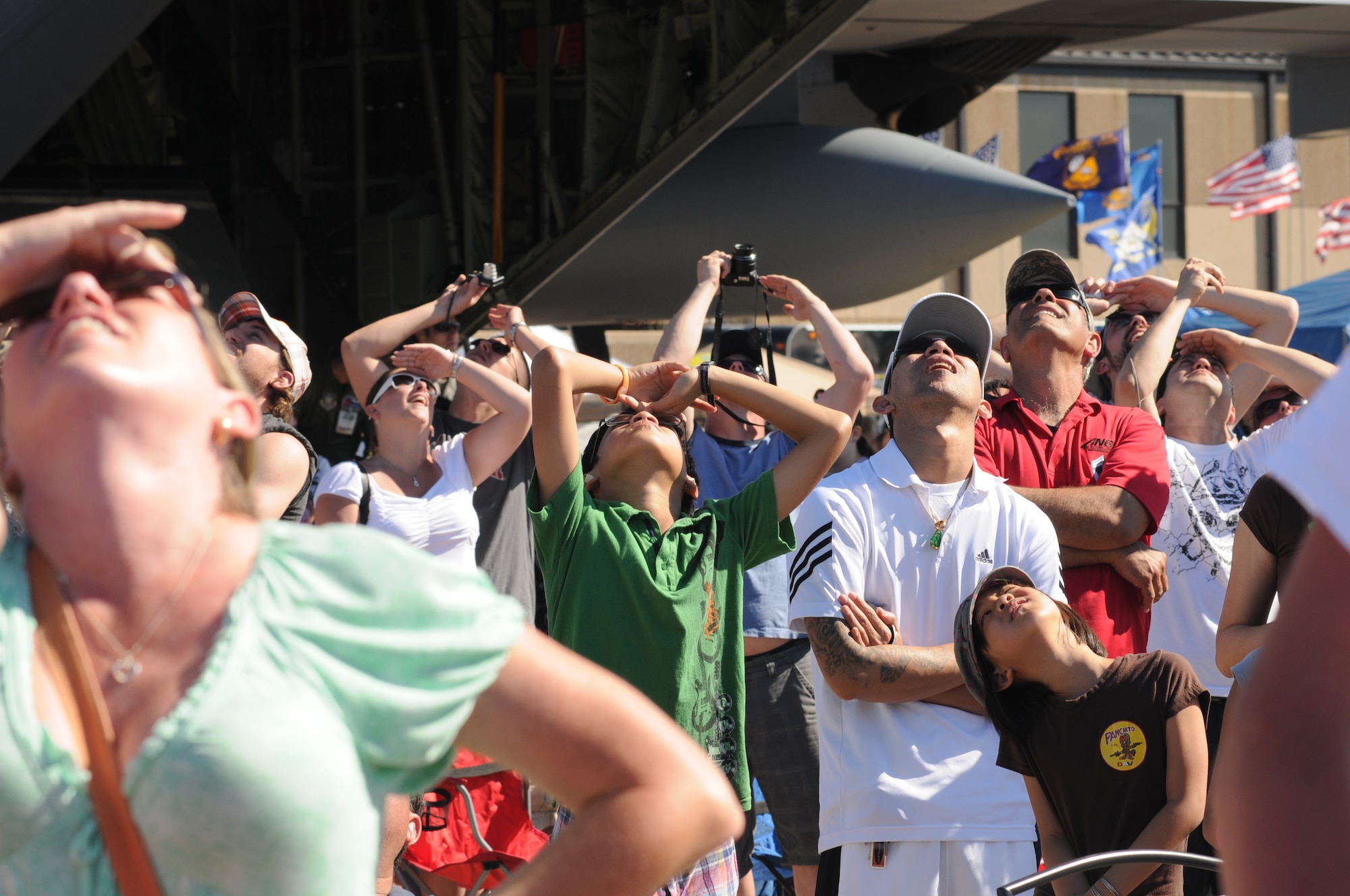 An estimated 160,000 people attended Keesler’s open house and air show, Angels Over the Bay, March 19 and 20. The celebration of Keesler’s 70 years of heritage included the Navy Blue Angels and Army Golden Knights along with many other performers, static displays and vendors. Last year, the Blue Angels performed 68 air shows at 35 U.S. sites in their F/A-18 Hornets for more than 8 million spectators. Since its inception in 1946, the Blue Angels have performed for more than 463 million fans.  (U.S. Air Force photo by Kemberly Groue)