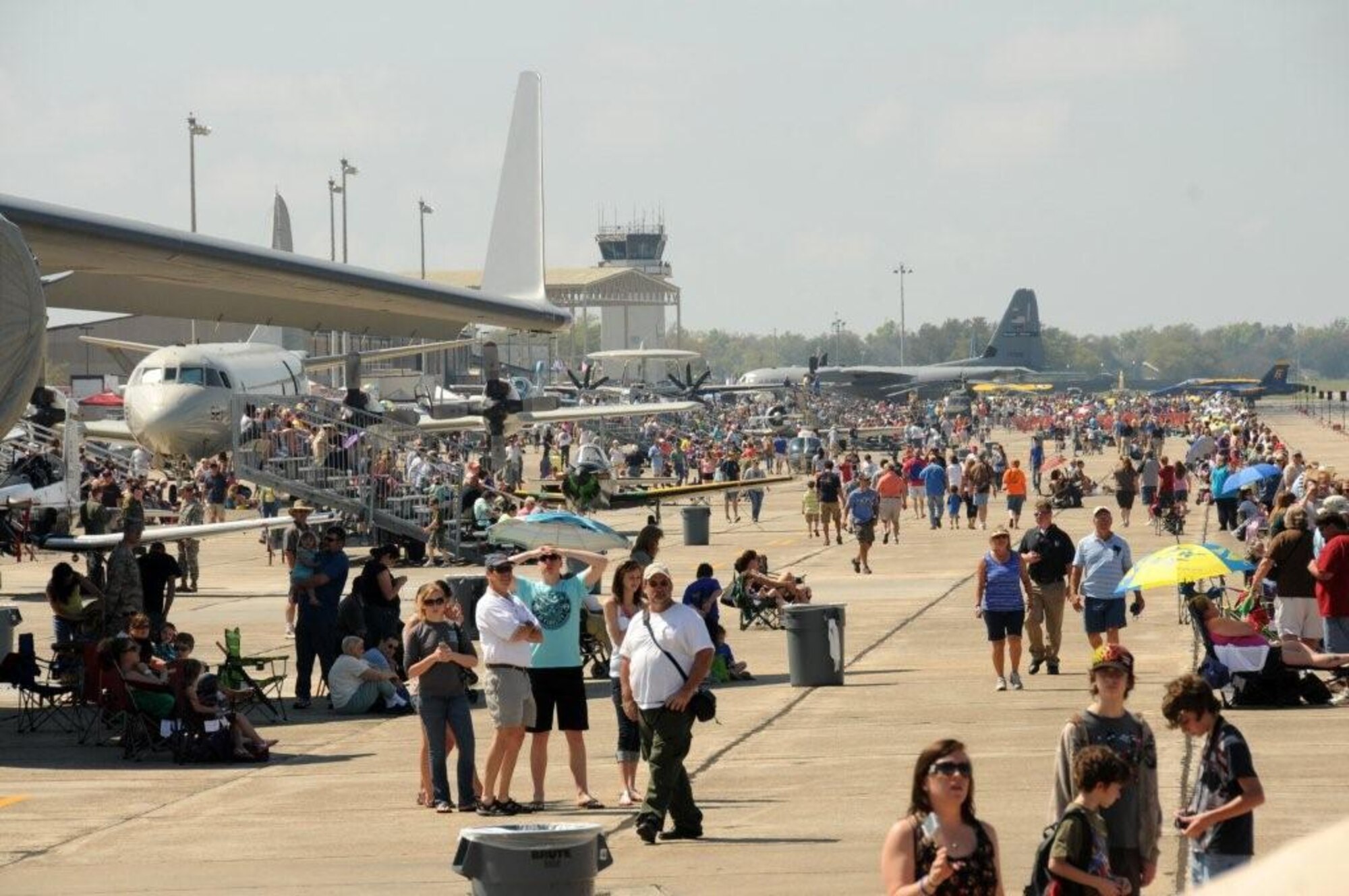 An estimated 160,000 people attended Keesler’s open house and air show, Angels Over the Bay, March 19 and 20. The celebration of Keesler’s 70 years of heritage included the Navy Blue Angels and Army Golden Knights along with many other performers, static displays and vendors. Last year, the Blue Angels performed 68 air shows at 35 U.S. sites in their F/A-18 Hornets for more than 8 million spectators. Since its inception in 1946, the Blue Angels have performed for more than 463 million fans. (Photo by Kemberly Groue)