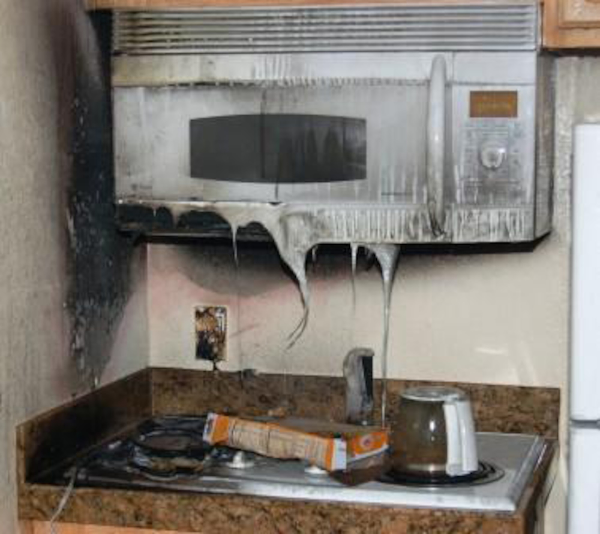 The aftermath of a cooking fire. (Courtesy photo)
