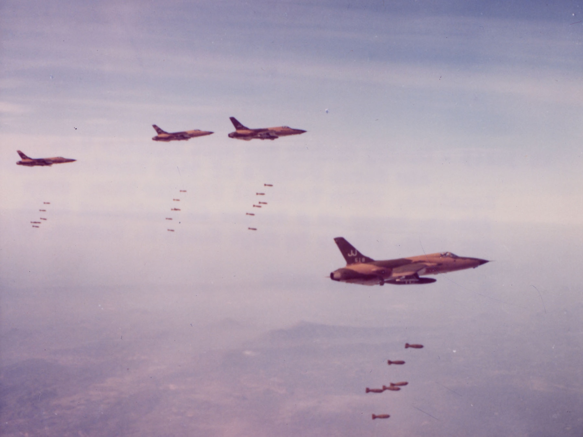 F-105 crews played a key role in ROLLING THUNDER. (U.S. Air Force photo)