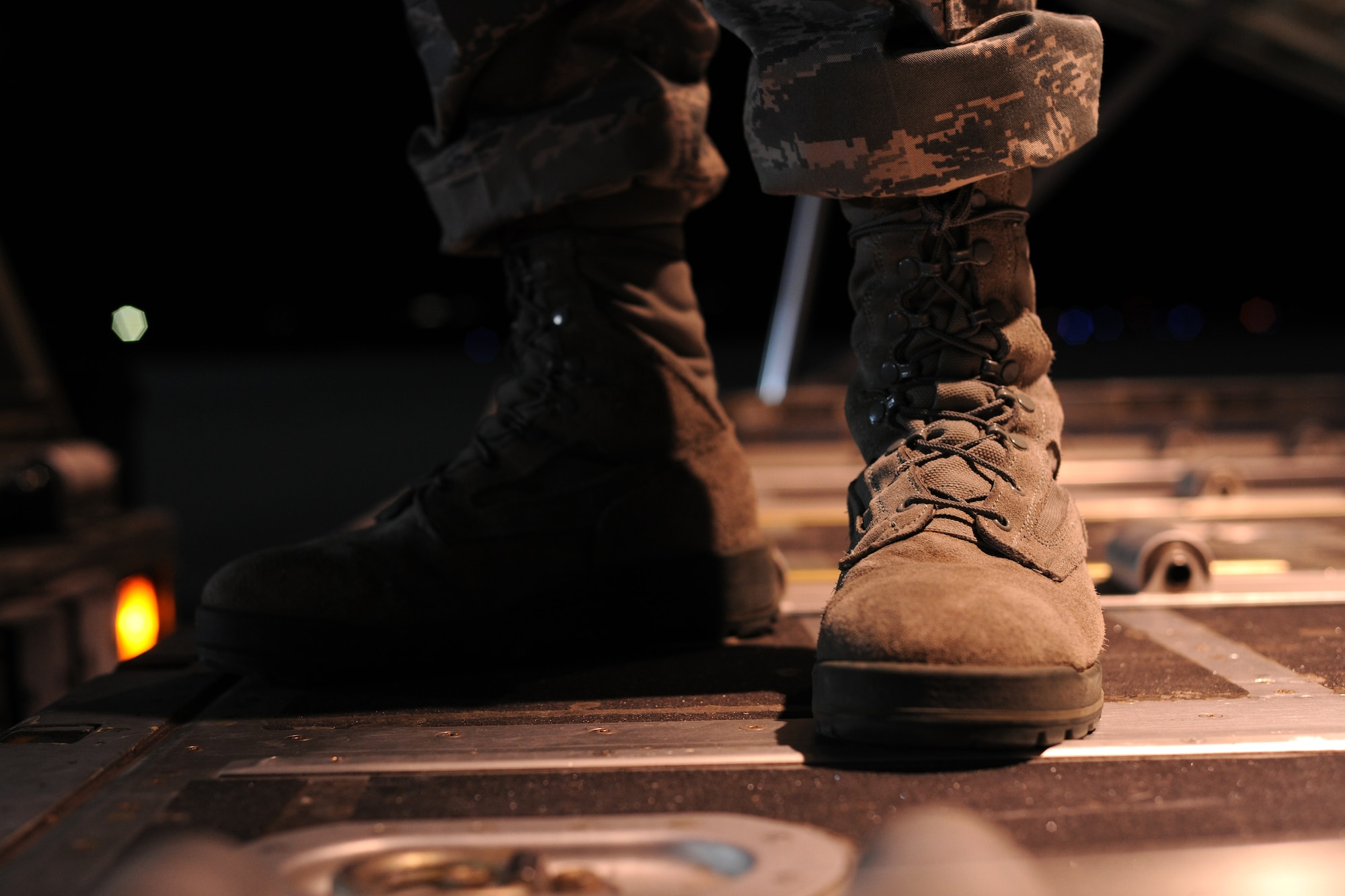 SPANGDAHLEM AIR BASE, Germany – An Airman stands inside a C-130J Super Hercules here before loading cargo in support of Operation Odyssey Dawn March 20. Joint Task Force Odyssey Dawn is the U.S. Africa Command task force established to provide operational and tactical command and control of U.S. military forces supporting the international response to the unrest in Libya and enforcement of United Nations Security Council Resolution (UNSCR) 1973. UNSCR 1973 authorizes all necessary measures to protect civilians in Libya under threat of attack by Qadhafi regime forces.  JTF Odyssey Dawn is commanded by U.S. Navy Admiral Samuel J. Locklear, III. (U.S. Air Force photo/Senior Airman Nathanael Callon)