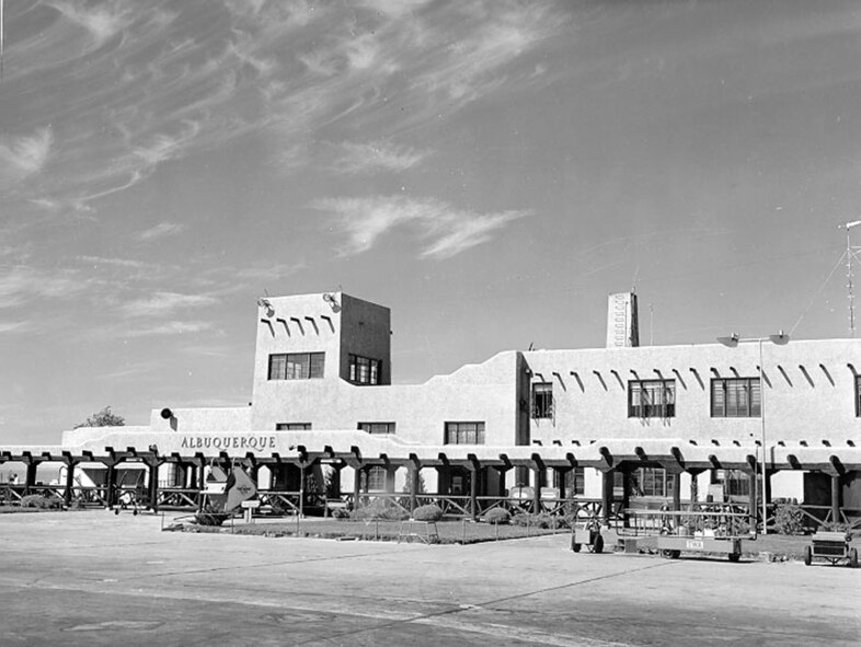 The Albuquerque Municipal Airport opened for commercial air travel in 1939.  Photo Courtesy AFNWC History Office