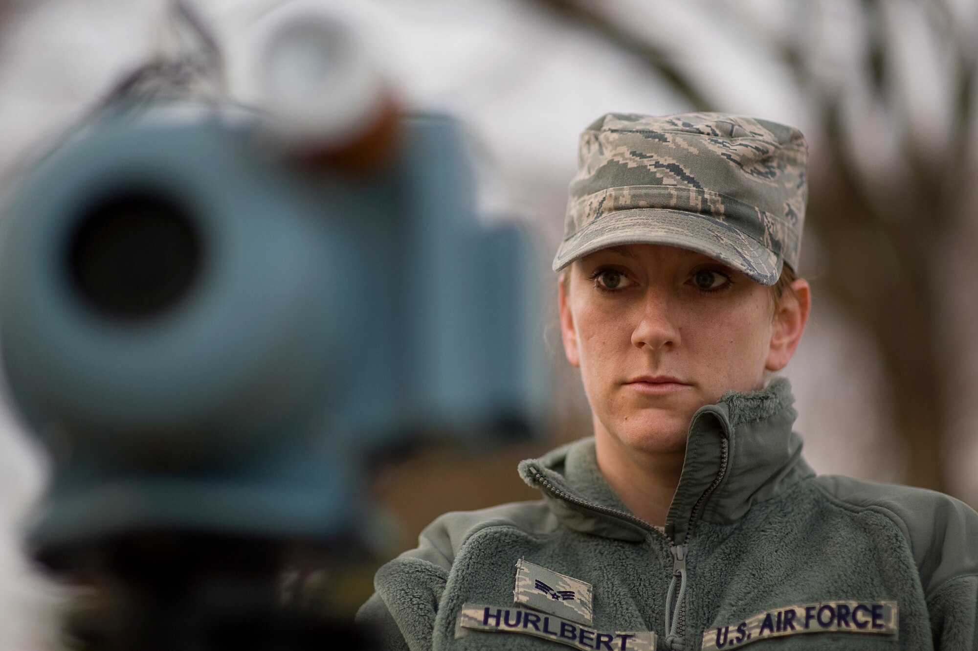YOKOTA AIR BASE, Japan -- Senior Airman Anna Hurlbert, 18th Aerospace Medicine Squadron, checks a Radeco every few hours to monitor radiation levels in the air here at Yokota, March 24, 2011. Airman Hurlbert, on temporary duty from Kadena AB, is assisting Yokota's Medical Group to monitor base radiation levels in support of Operation Tomodachi. (U.S. Air Force photo by/Master Sgt. Jeromy K. Cross/released)








