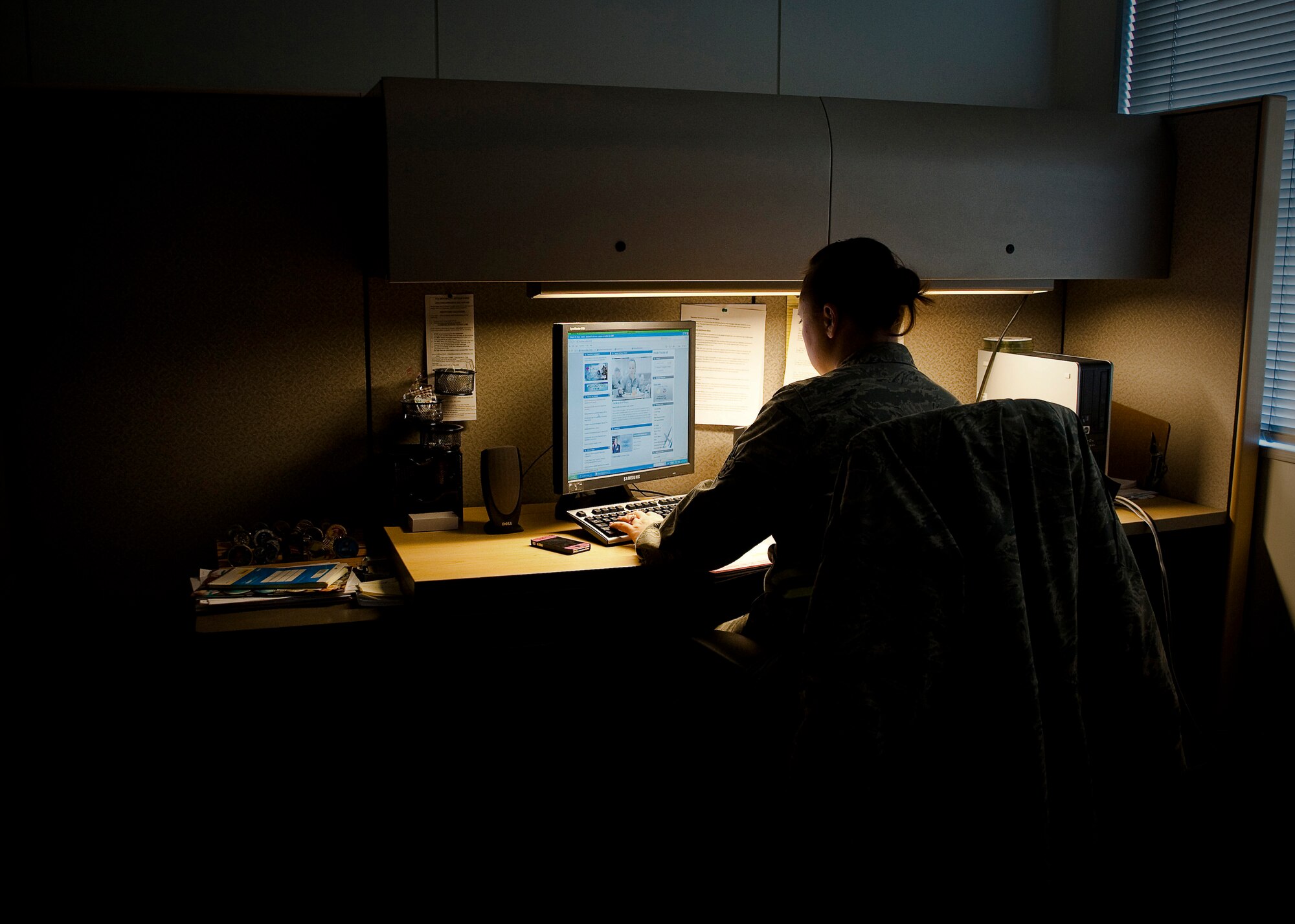 YOKOTA AIR BASE, Japan -- Base personnel can conserve energy by reducing the amount of lights turned on during daylight hours. The current push to conserve energy is part of Yokota's efforts to help its Japanese neighbors, in response to power shortages throughout the country caused by the earthquake and tsunami, March 11. (U.S. Air Force photo/Airman 1st Class Andrea Salazar)