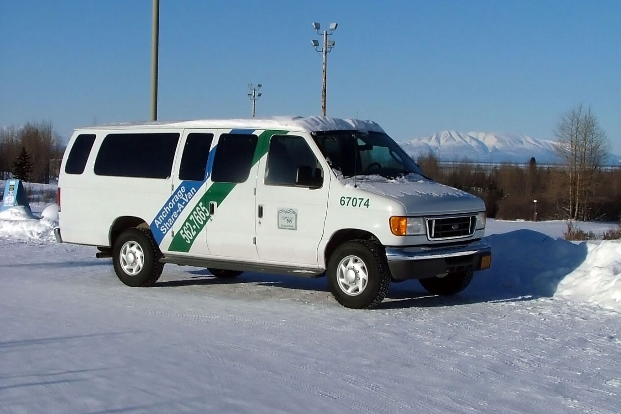 A Share-A-Ride van sits in a parking lot. (Courtesy photo)