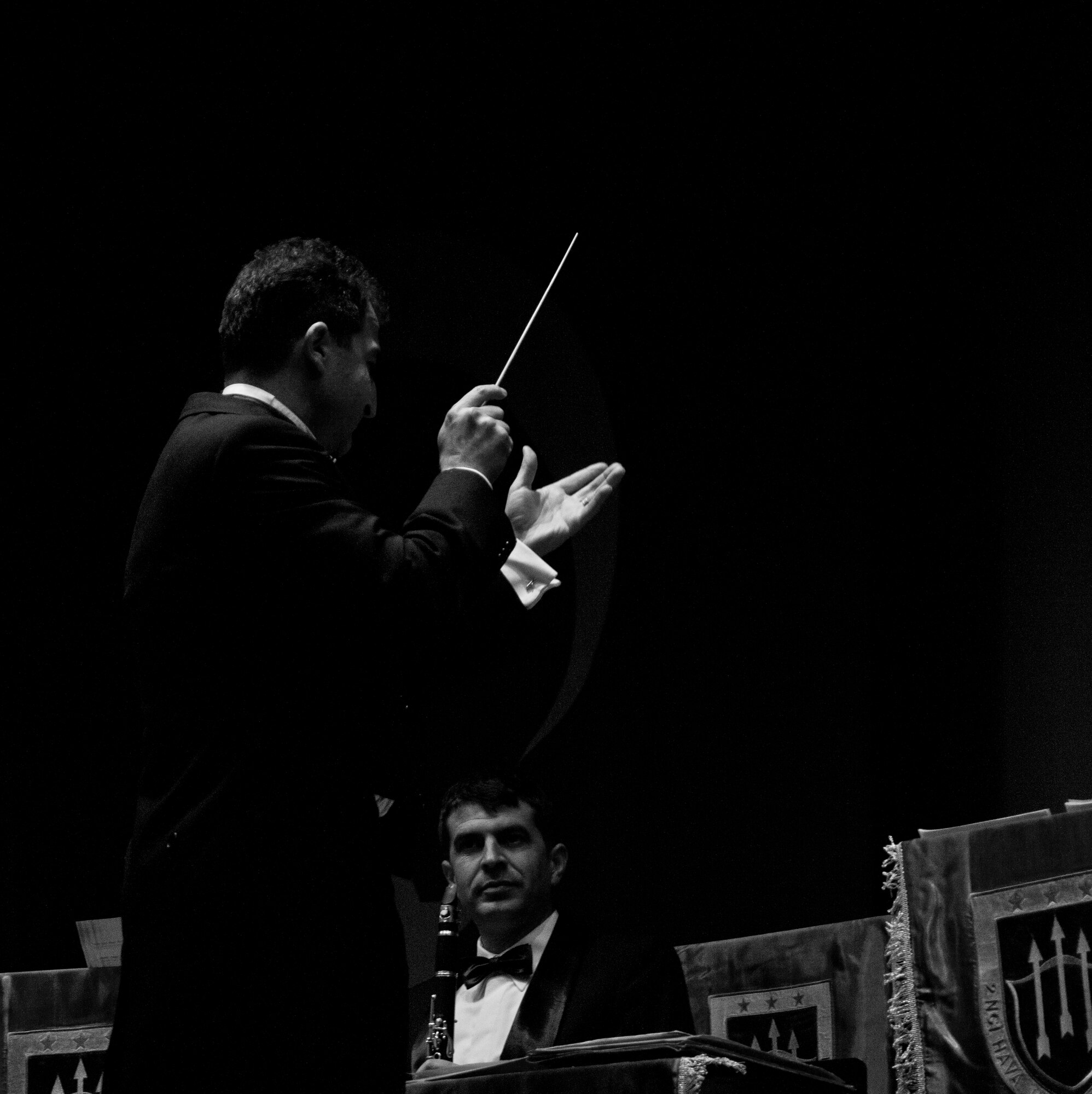 The 2nd Turkish Air Force Band performs March 10, 2011, for personnel from the 10th Tanker Command, Airmen from the 39th Air Base Wing and their families, at the base theater at Incirlik Air Base, Turkey. The 24 band members performed at several Turkish air force bases to celebrate the centennial birthday of the Turkish air force (also referred to as THK). The THK was founded in 1911 during the Ottoman Empire and is one of the oldest air forces in the world.  (U.S. Air Force photo by Staff Sgt. Alexandre Montes/Released) 