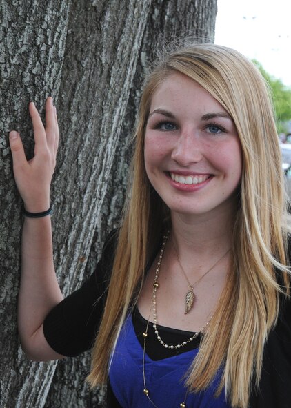 The daughter of a 919th Special Operations Wing reservist, Alix Bikker is applying her knowledge and experiences as a military family member to expand and develop opportunities for teens  throughout Air Force Reserve Command.  An active member of the Air Force Reserve Teen Leadership Council, she was one of 16 teens accepted for the multifaceted leadership role. (U.S. Air Force photo/Adam Duckworth)
