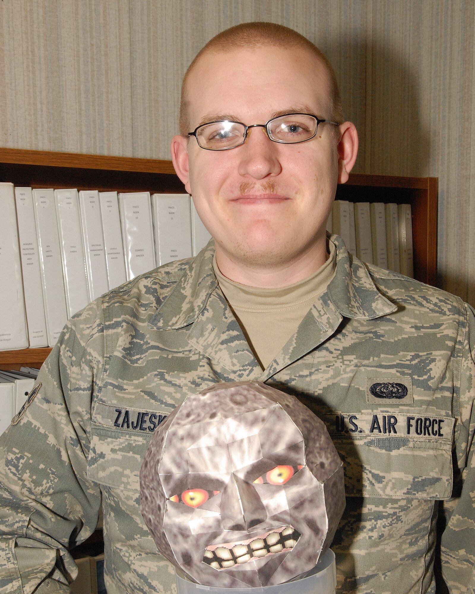 “On April Fools’ Day, our flight at basic training told a gullible trainee that he had been elected to be the ‘Canine-P Monitor’, who was responsible for cleaning the dormitories with ‘Canine-P solution’. He ran around panicking every day for weeks trying to find the stuff. We waited until Amnesty Hour to tell him it didn’t exist.”
– Airman 1st Class Tim Zajeski, 436th Communications Squadron transmission systems technician  
