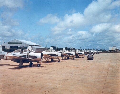 Thailand-based U.S. Air Force aircraft used to train Thai, Laotian and CIA pilots. (U.S. Air Force photo).
