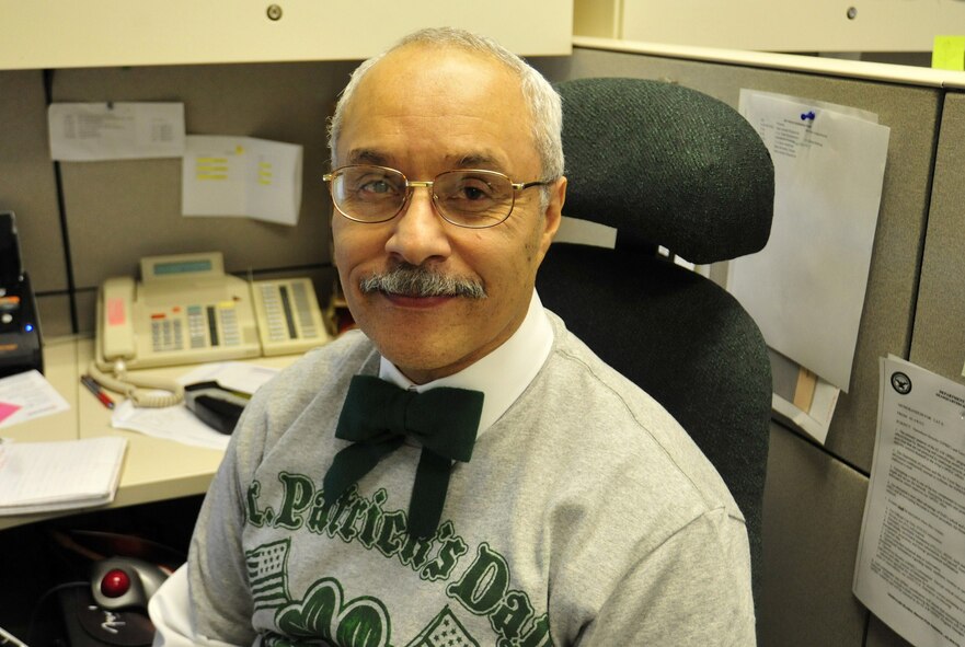 Mr. Alexander Casanova, 62nd Operations Group executive officer, sports a mustache during the month of March at Joint Base Lewis-McChord, Wash. “I usually wear the mustache year-round, but I’m happy to participate in Mustache March as well,” said Mr. Casanova. (U.S. Air Force photo/Airman 1st Class Leah Young)