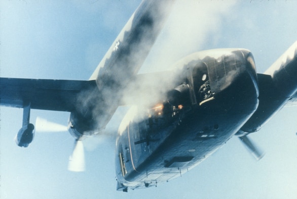 U.S. Air Force gunships, like this AC-119K, were potent weapons against communist supply lines. (U.S. Air Force photo).