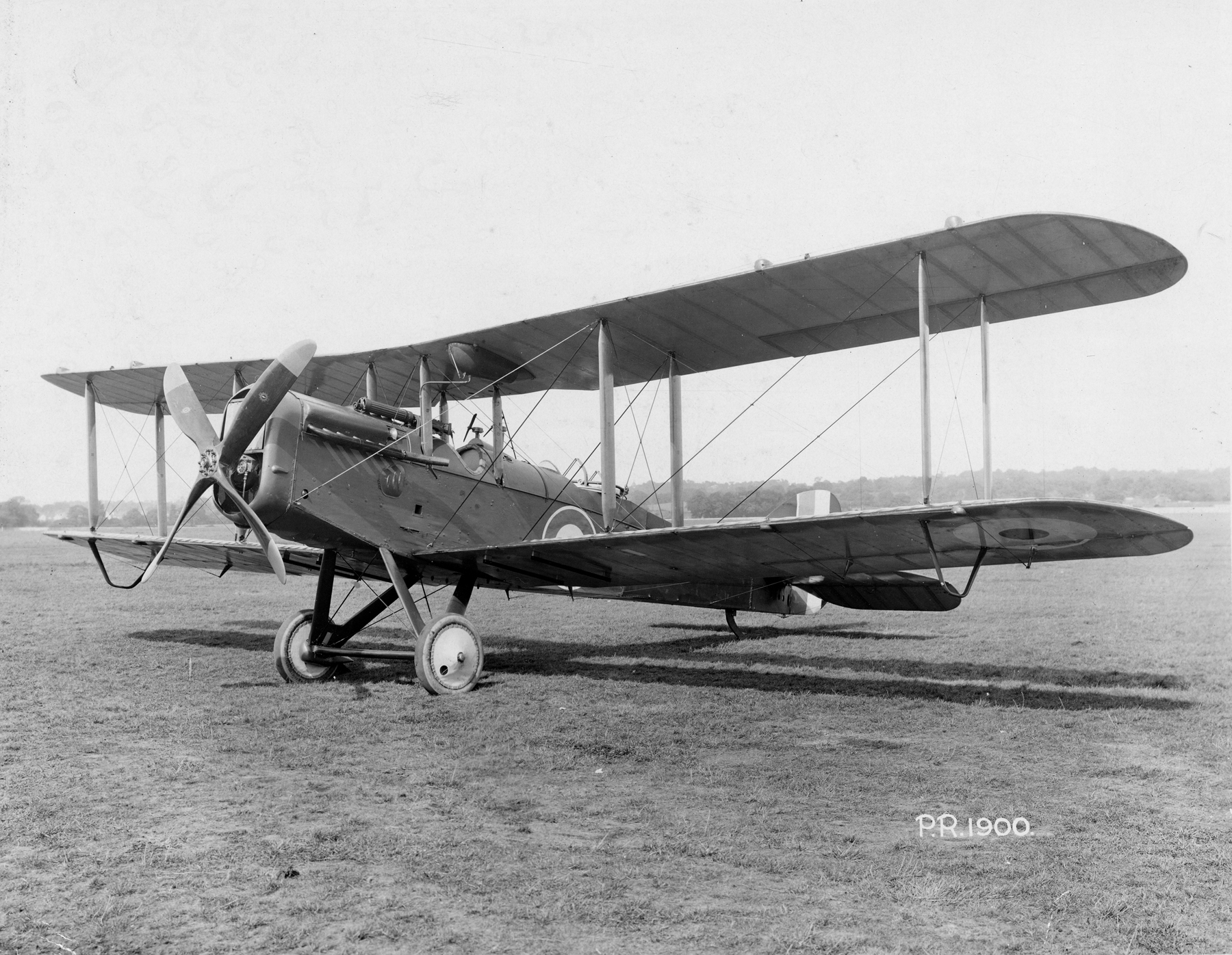 De Havilland DH-4 Air Force biplane.  The first De Havilland DH-4 flew in France on May 17, 1918. By the Armistice, 1,213 had been received in Europe. Air Force photo