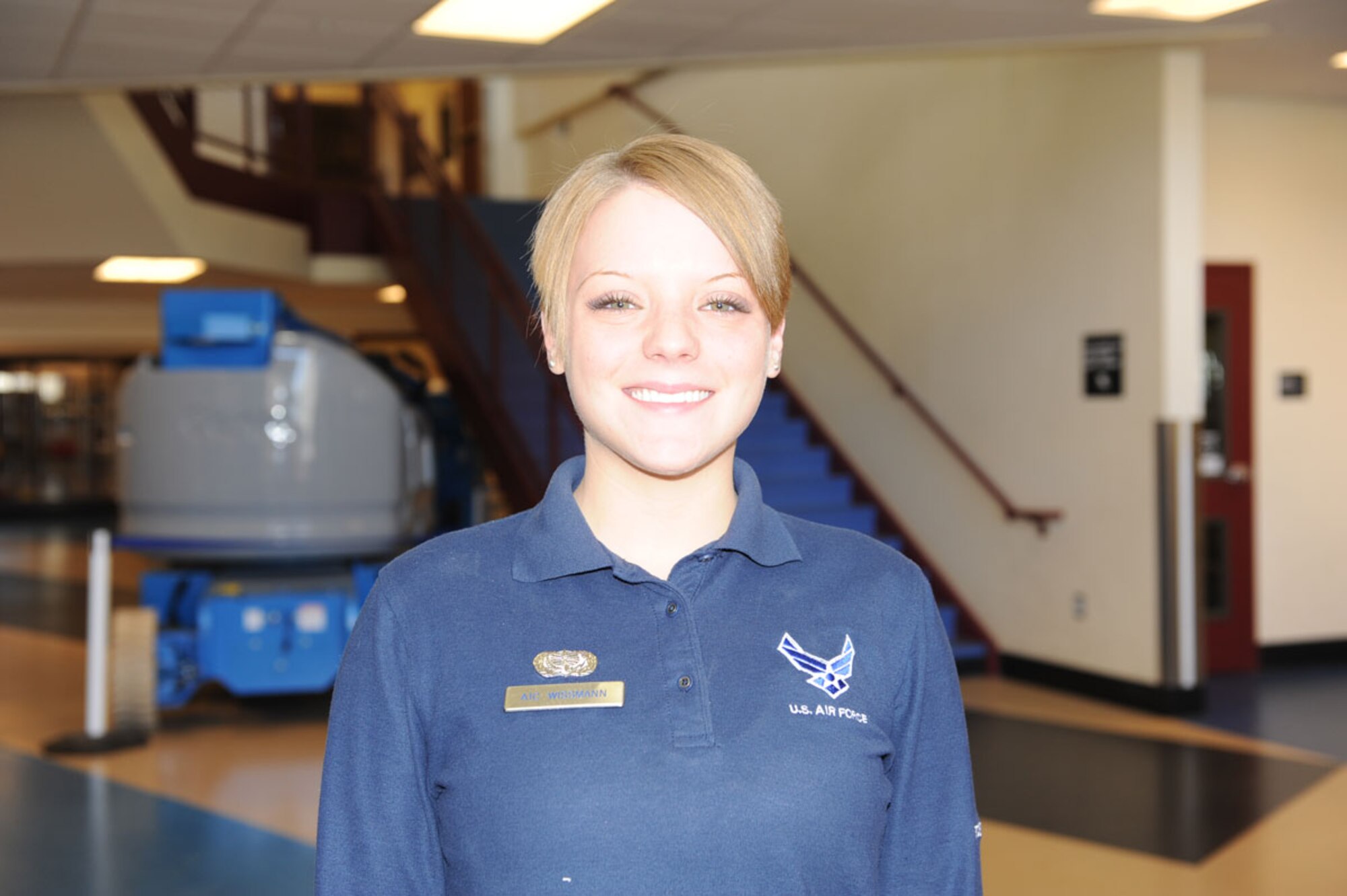 “In ‘Tech School,’ they came into our training facility and told us all our rooms were a mess and we were going to phase blue restrictions. Everyone was freaking out.”
Airman 1st Class Jessica Wissmann, 673d Force Support Squadron
(U.S. Air Force photo/Luke Waack)
