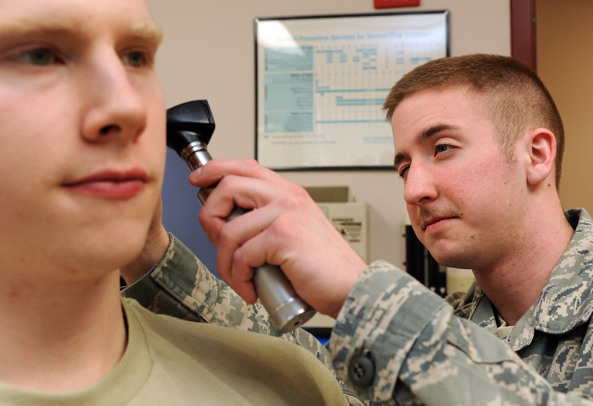 Airman 1st Class Erik Mikkelsen, 319th Medical Operations Squadron aerospace medical technician, is the Warrior of the Week for March 31 through April 6. Warrior of the Week recognizes everyday Airmen performing their every day jobs. (U.S. Air Force photo by Airman 1st Class Amber Bennett) 