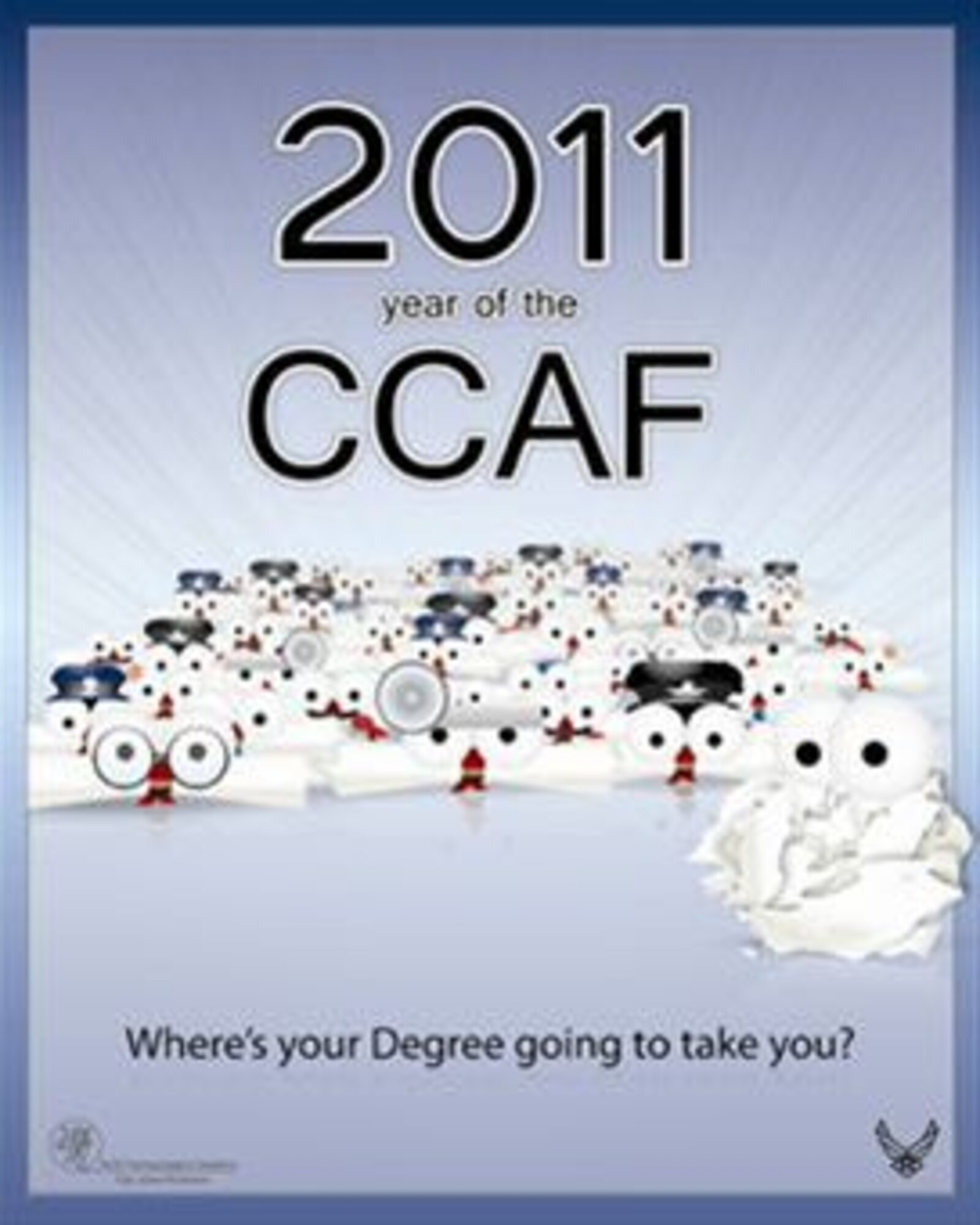 The CCAF will take you into the future.  Start getting credit towards your degree through the Education and Training Center.