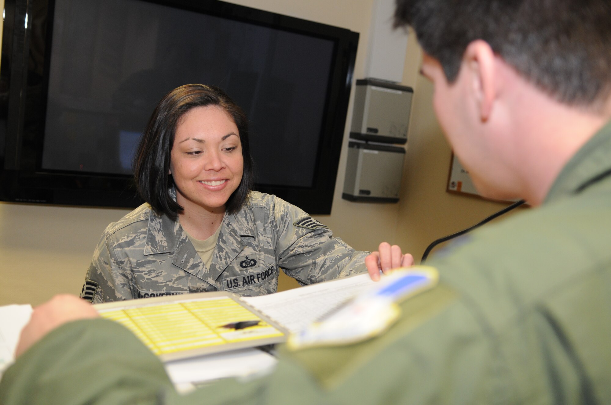 SPANGDAHLEM AIR BASE, Germany – Staff Sgt. Shannon McGovern, 52nd Equipment Maintenance Squadron aviation resource management craftsman, is the Top Saber Performer for the week of April 29-May 5. (U.S. Air Force photo/Senior Airman Nick Wilson)

