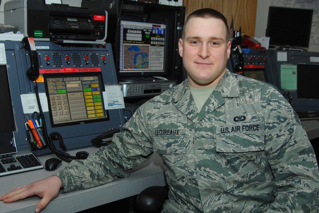 SrA Daniel Lecureaux, a Command Post Controller for the 127th Wing at Selfridge ANGB, Mich., was named the 2011 Command Post Airman of the of the Year for the Air National Guard.  (USAF Photo by Rachel Barton) (Released)